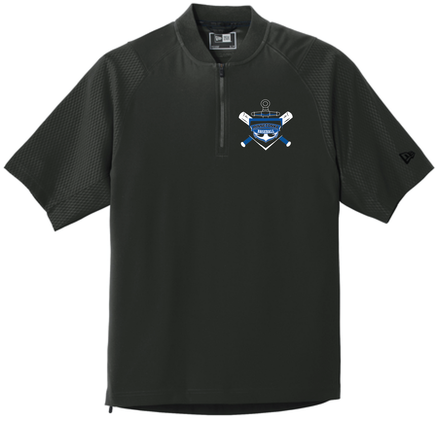 Baseball Youth New Era Cage Short Sleeve 1/4-Zip Jacket