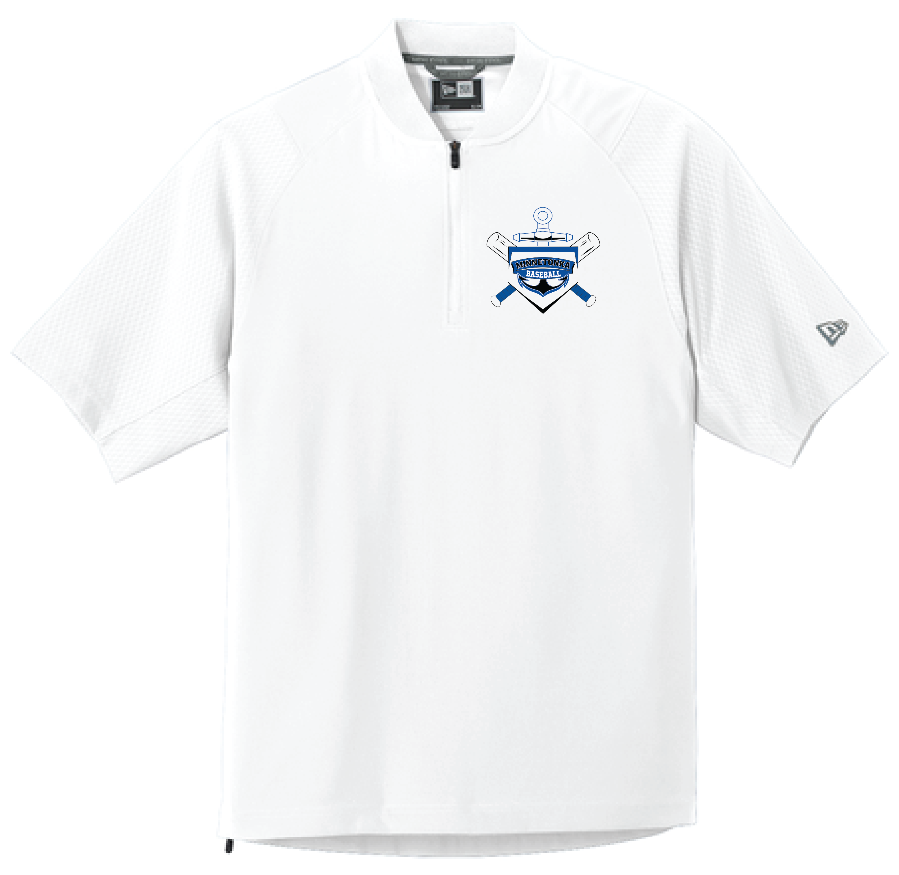 Baseball Men's New Era Short Sleeve 1/4-Zip Cage Jacket