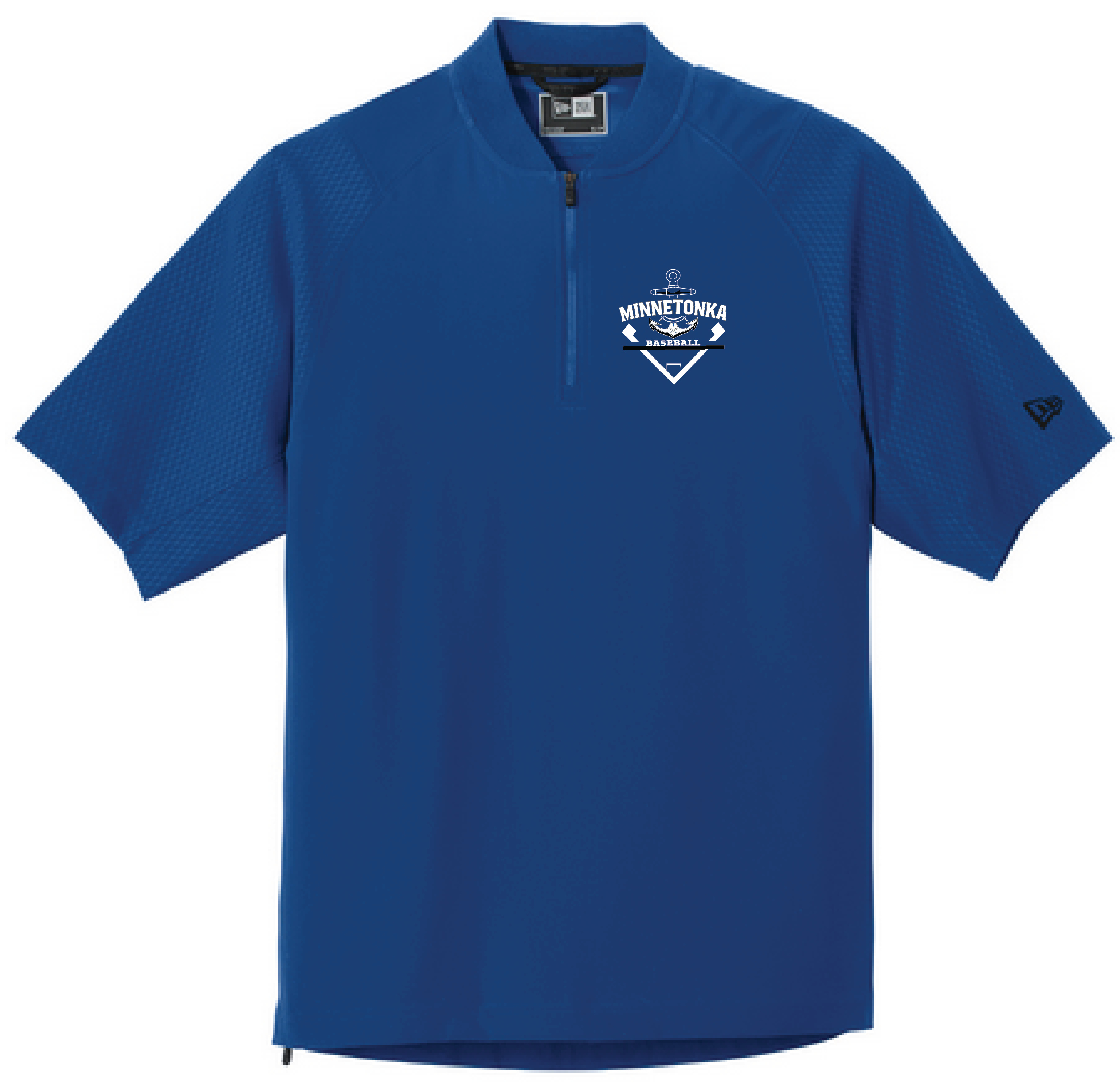 Baseball Men's New Era Short Sleeve 1/4-Zip Cage Jacket