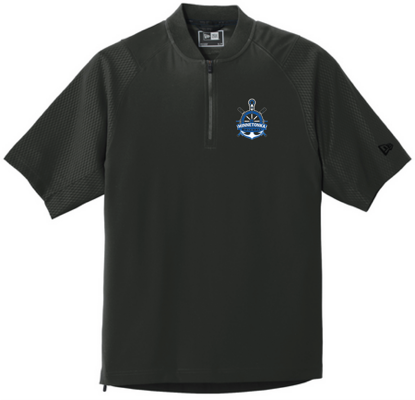 Baseball Youth New Era Cage Short Sleeve 1/4-Zip Jacket