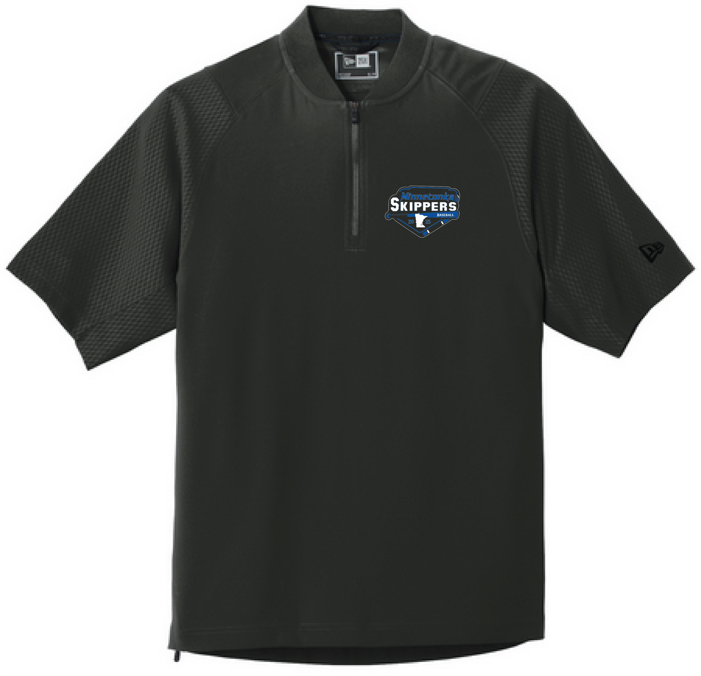 Baseball Youth New Era Cage Short Sleeve 1/4-Zip Jacket
