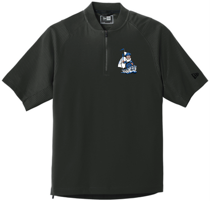 Baseball Youth New Era Cage Short Sleeve 1/4-Zip Jacket