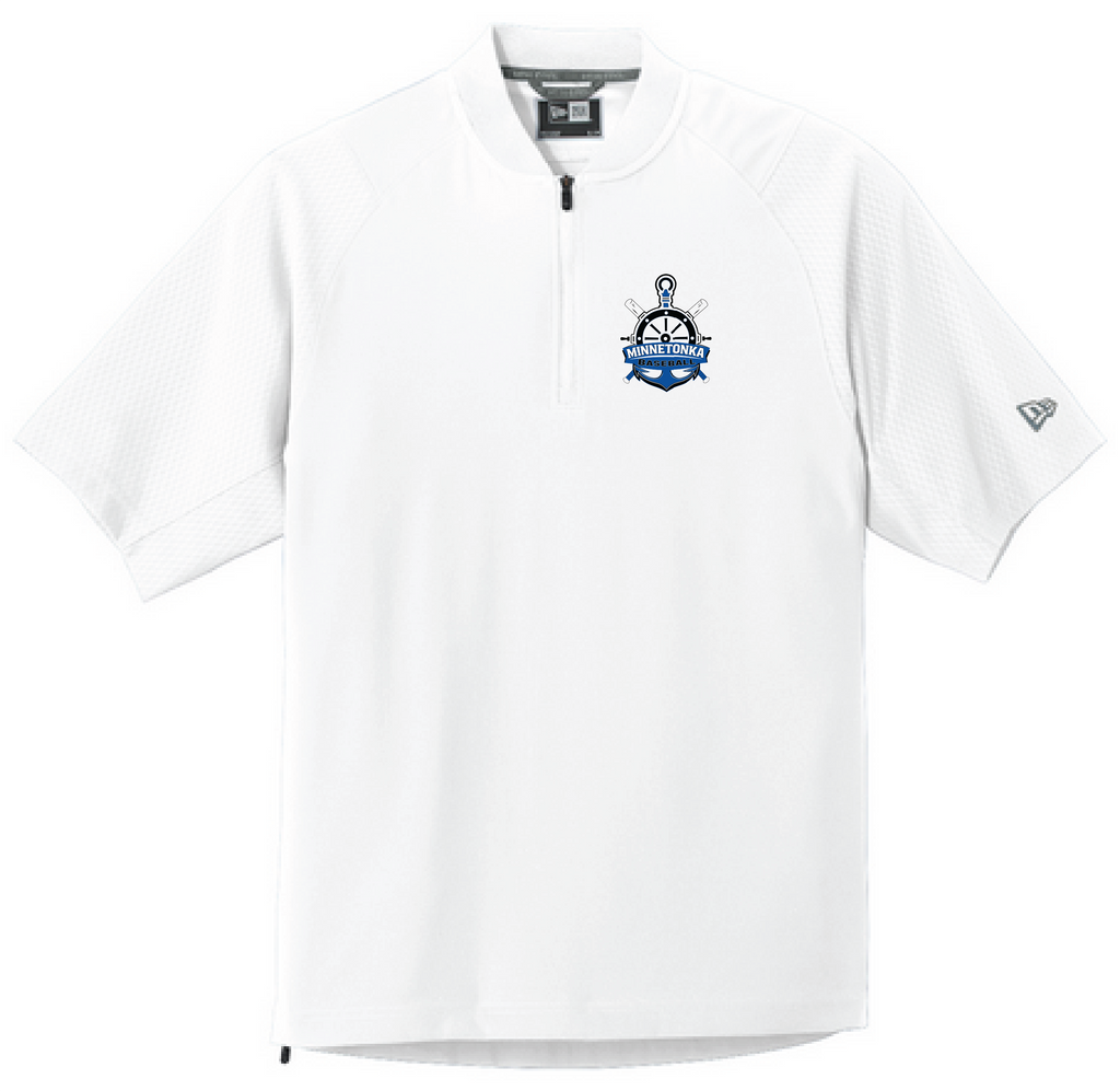Baseball Men's New Era Short Sleeve 1/4-Zip Cage Jacket