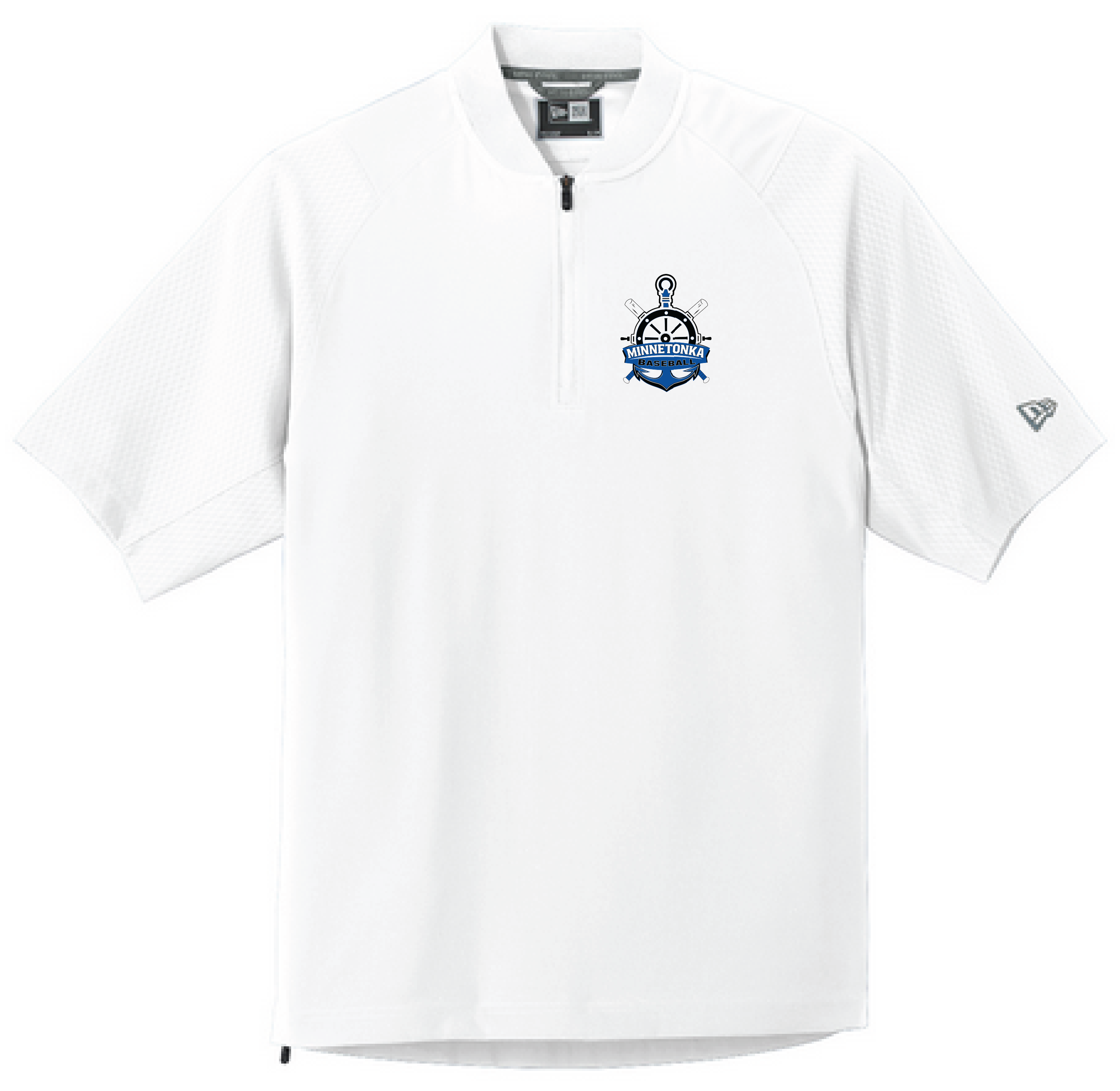 Baseball Men's New Era Short Sleeve 1/4-Zip Cage Jacket