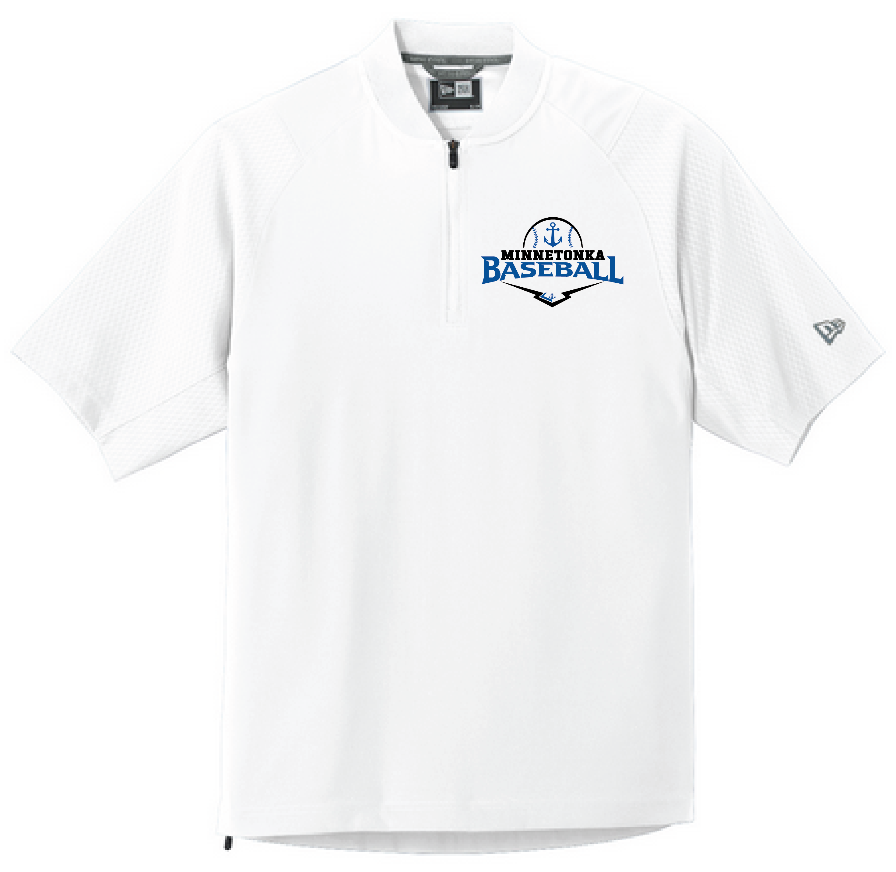 Baseball Men's New Era Short Sleeve 1/4-Zip Cage Jacket