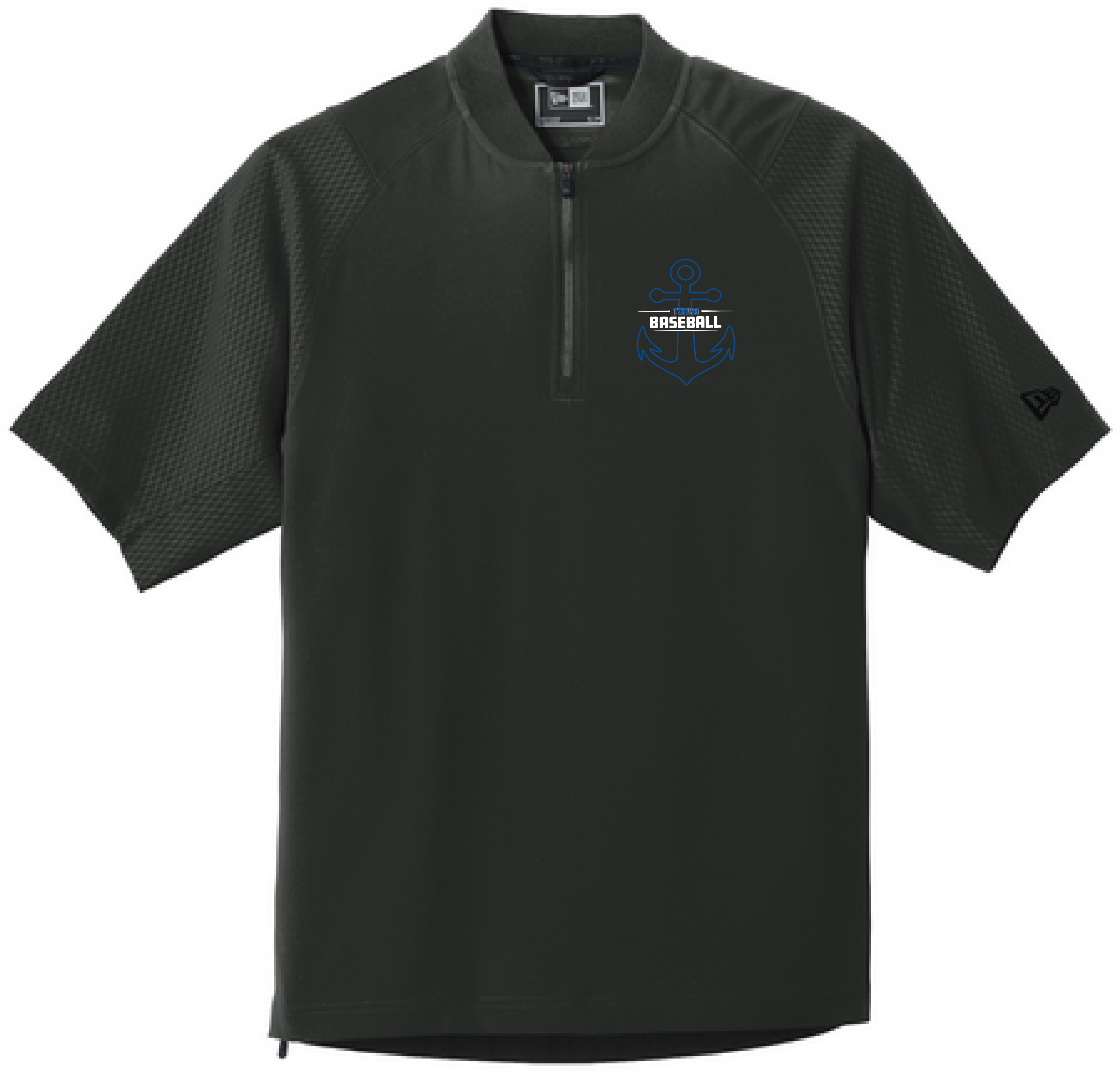 Baseball Men's New Era Short Sleeve 1/4-Zip Cage Jacket