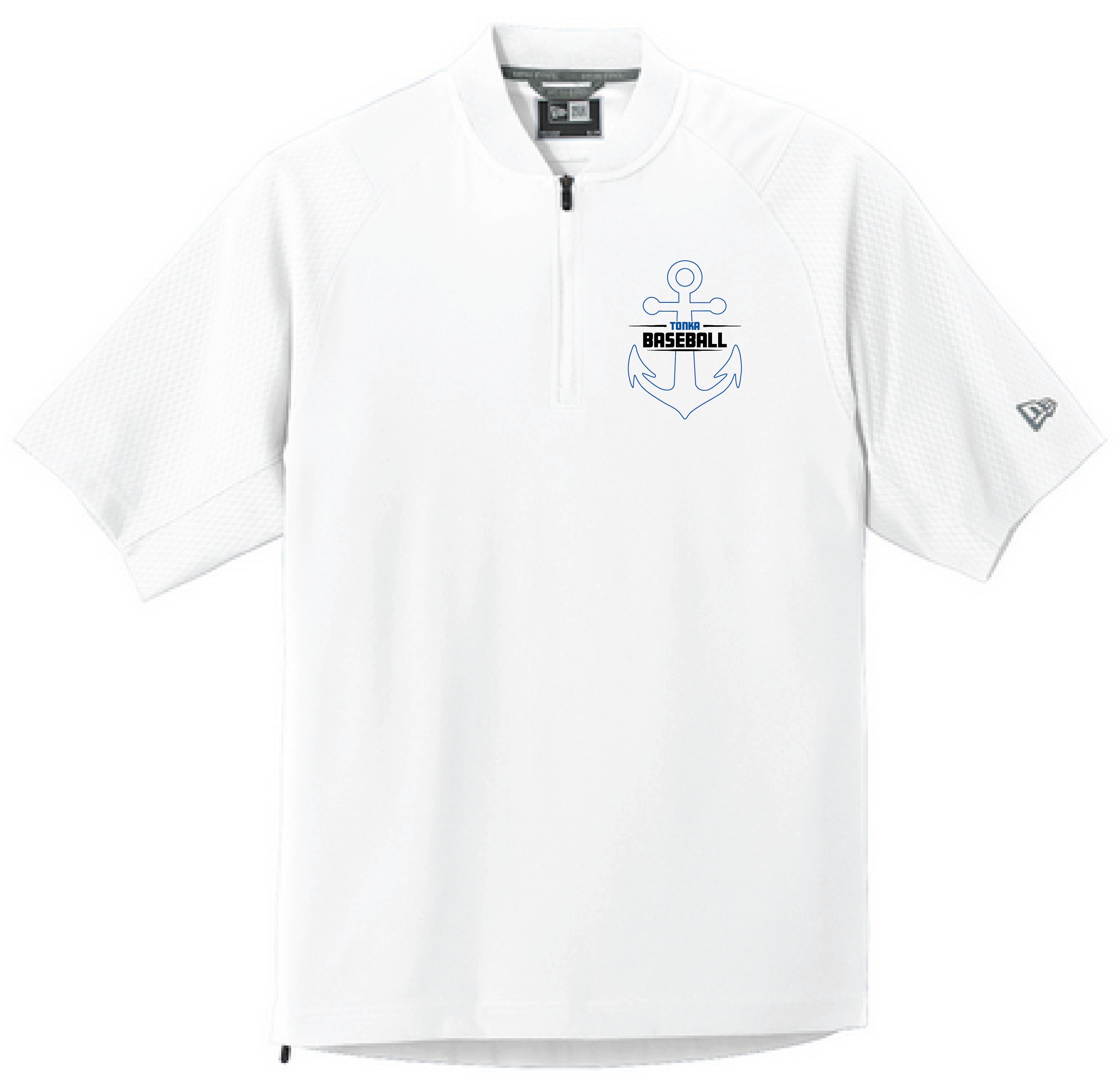 Baseball Men's New Era Short Sleeve 1/4-Zip Cage Jacket