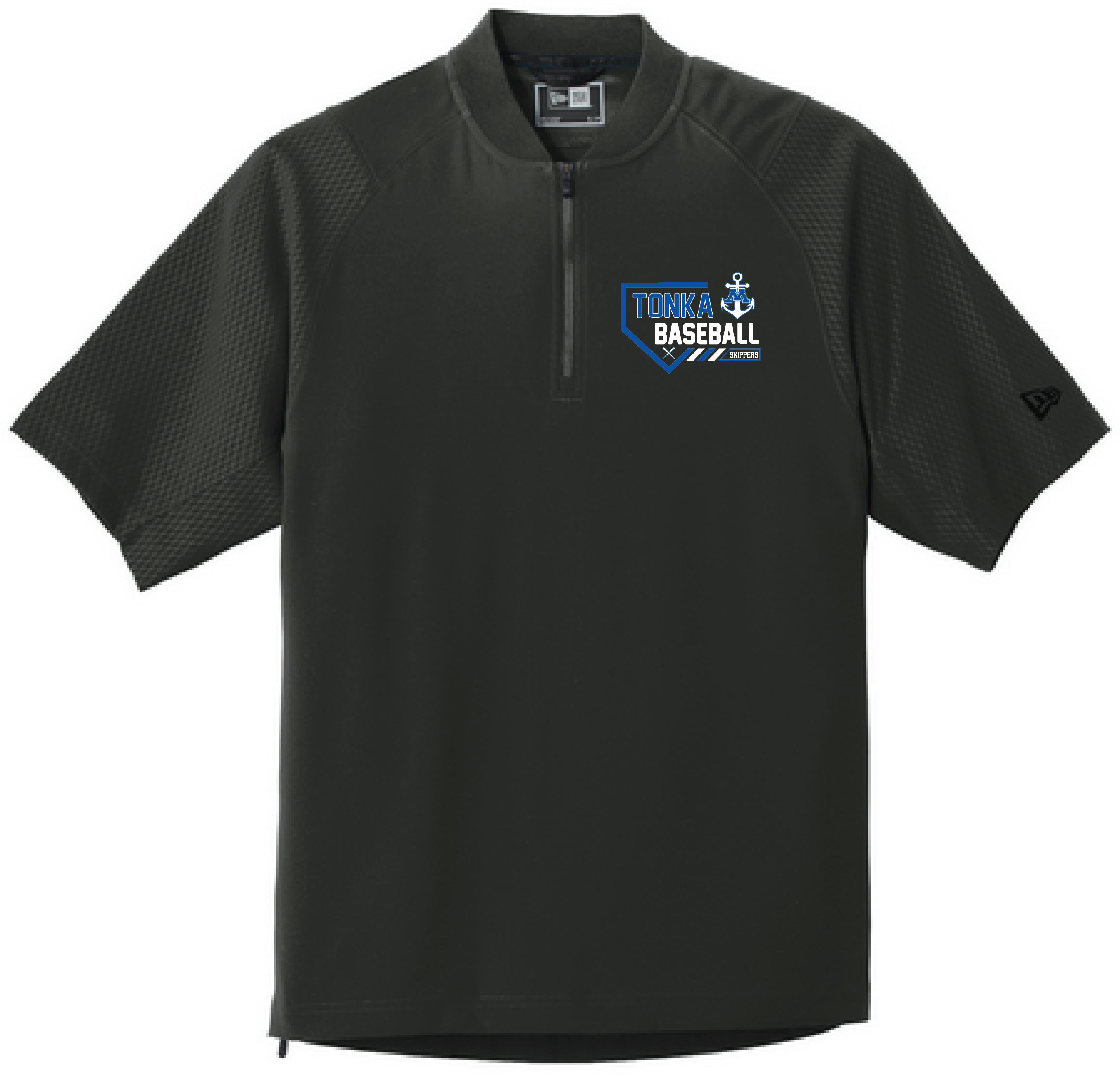 Baseball Men's New Era Short Sleeve 1/4-Zip Cage Jacket