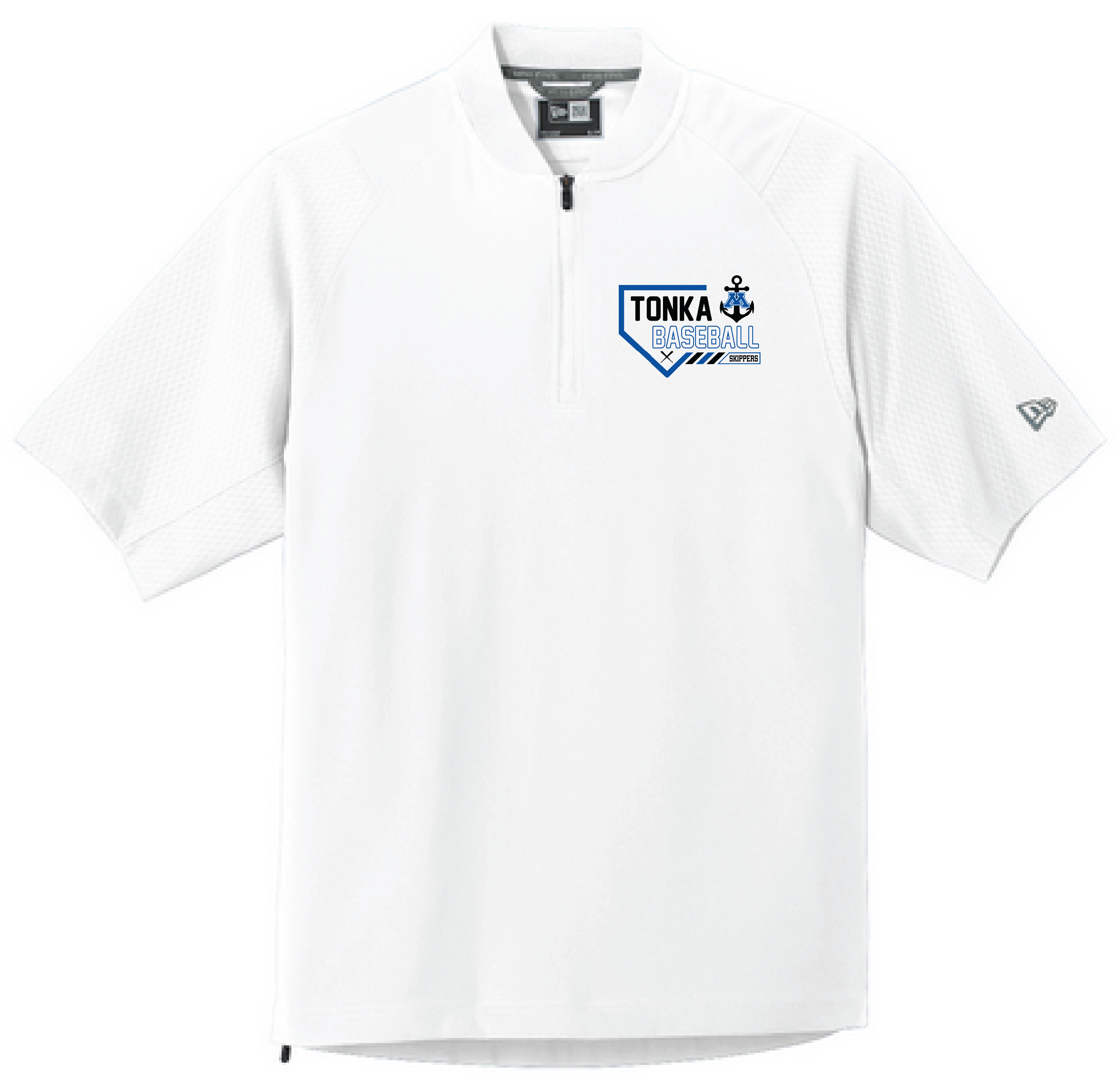 Baseball Men's New Era Short Sleeve 1/4-Zip Cage Jacket