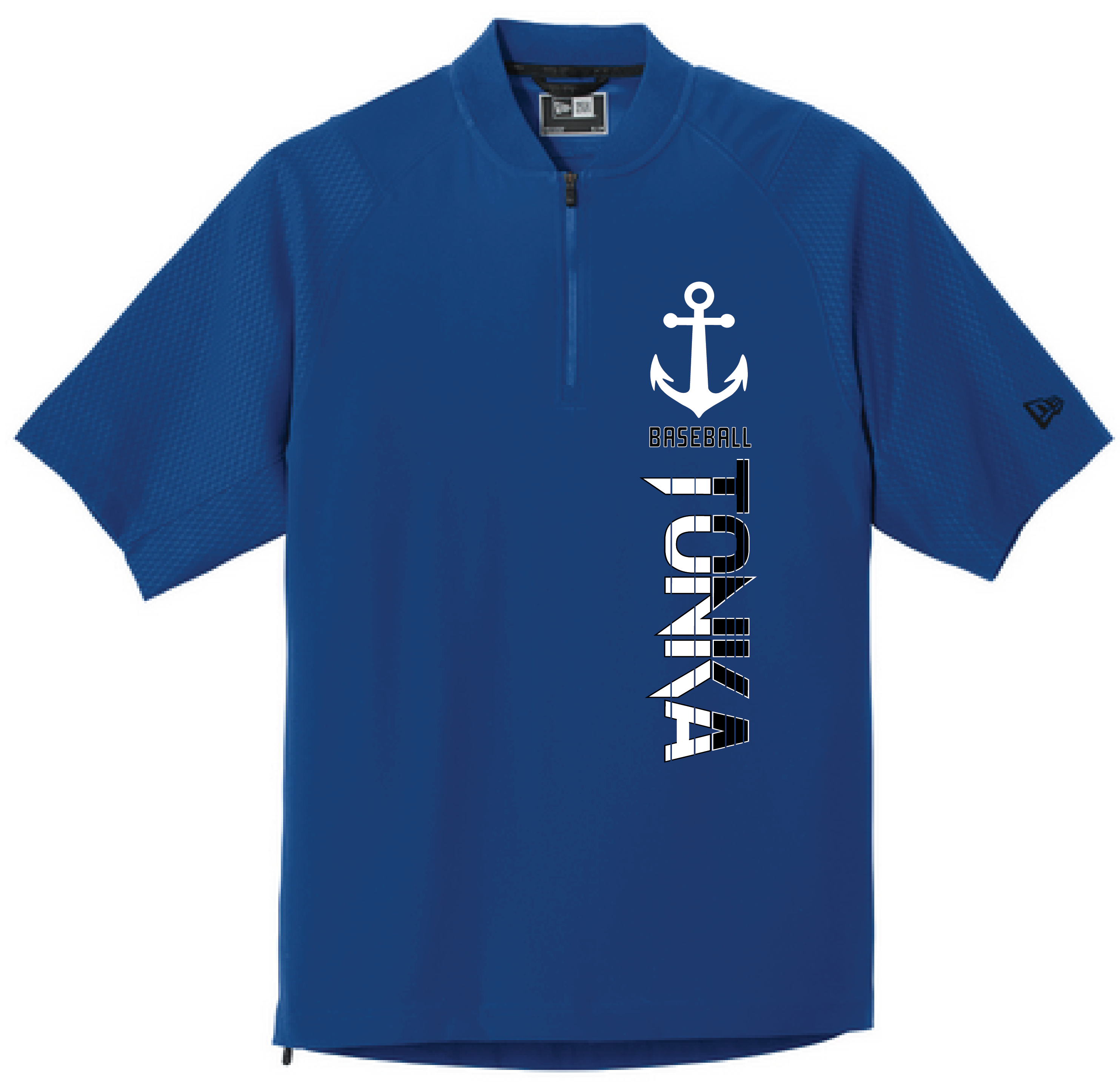 Baseball Men's New Era Short Sleeve 1/4-Zip Cage Jacket
