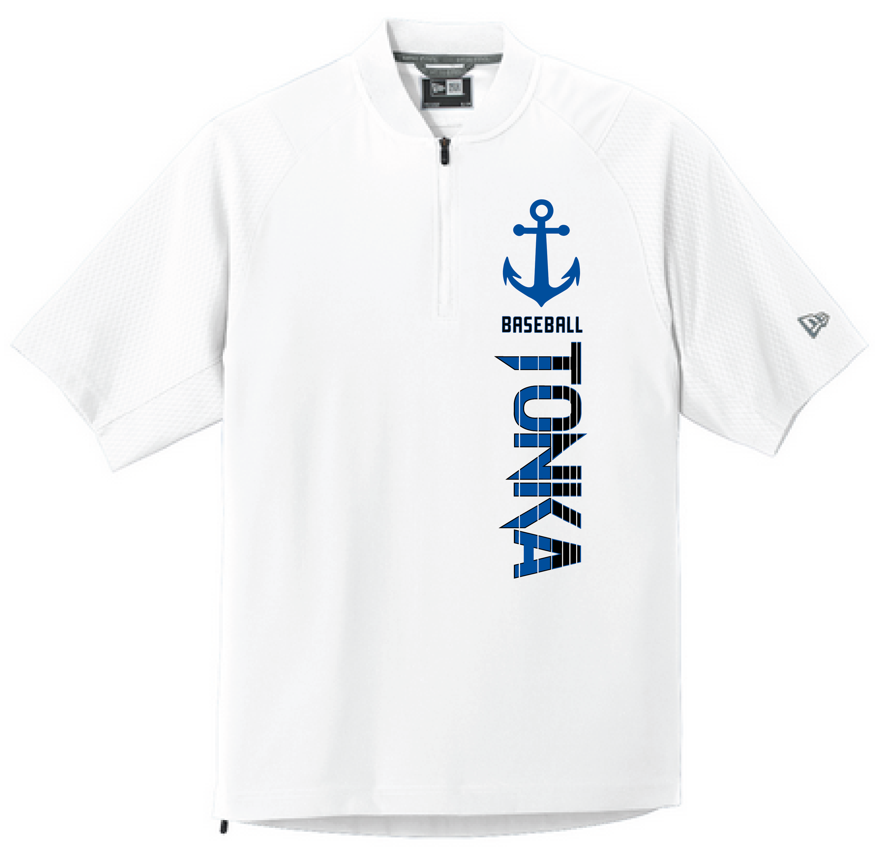 Baseball Men's New Era Short Sleeve 1/4-Zip Cage Jacket