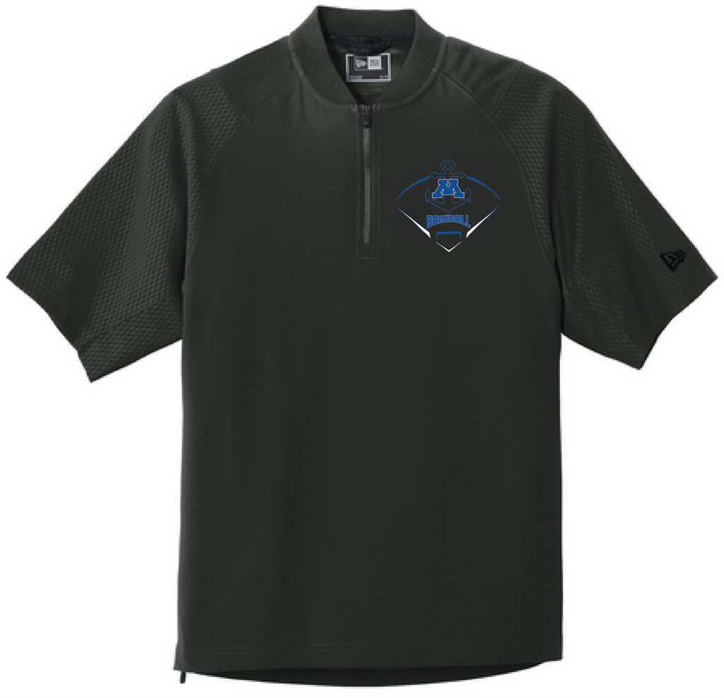 Baseball Men's New Era Short Sleeve 1/4-Zip Cage Jacket
