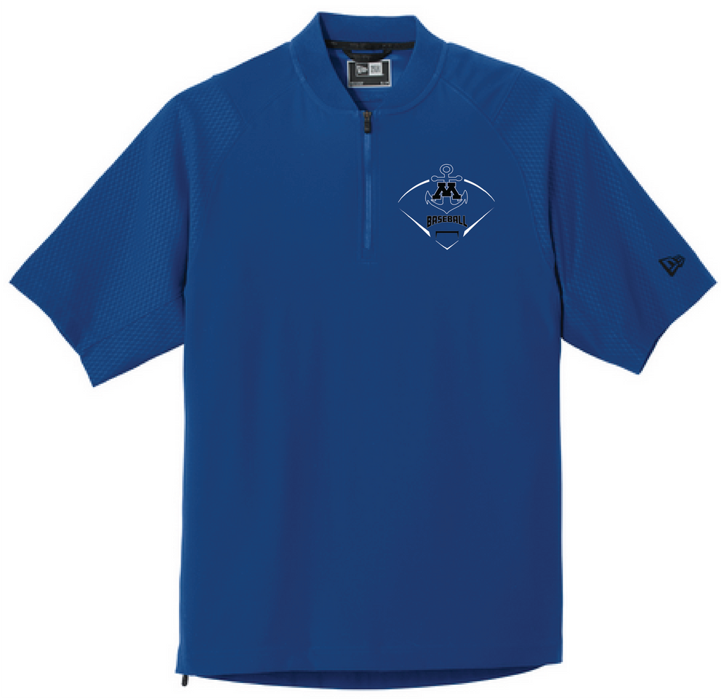 Baseball Men's New Era Short Sleeve 1/4-Zip Cage Jacket
