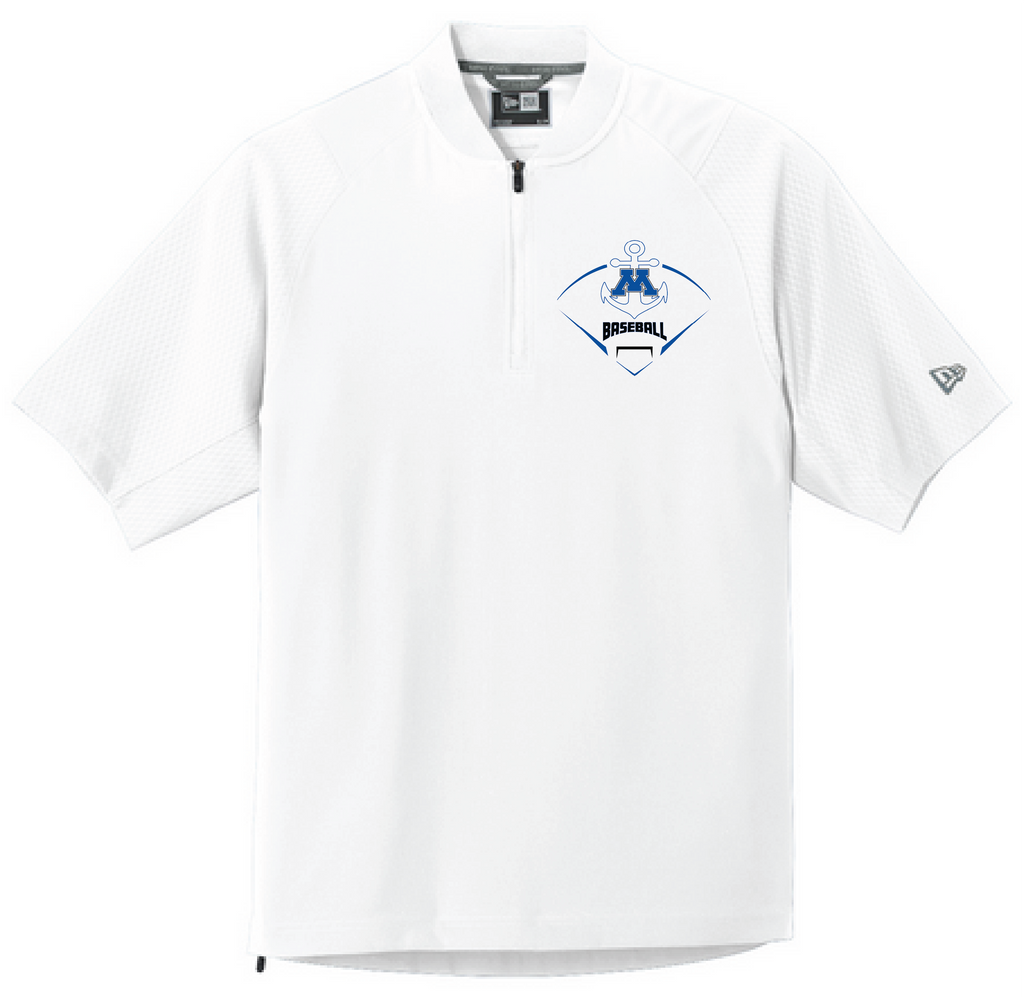 Baseball Men's New Era Short Sleeve 1/4-Zip Cage Jacket
