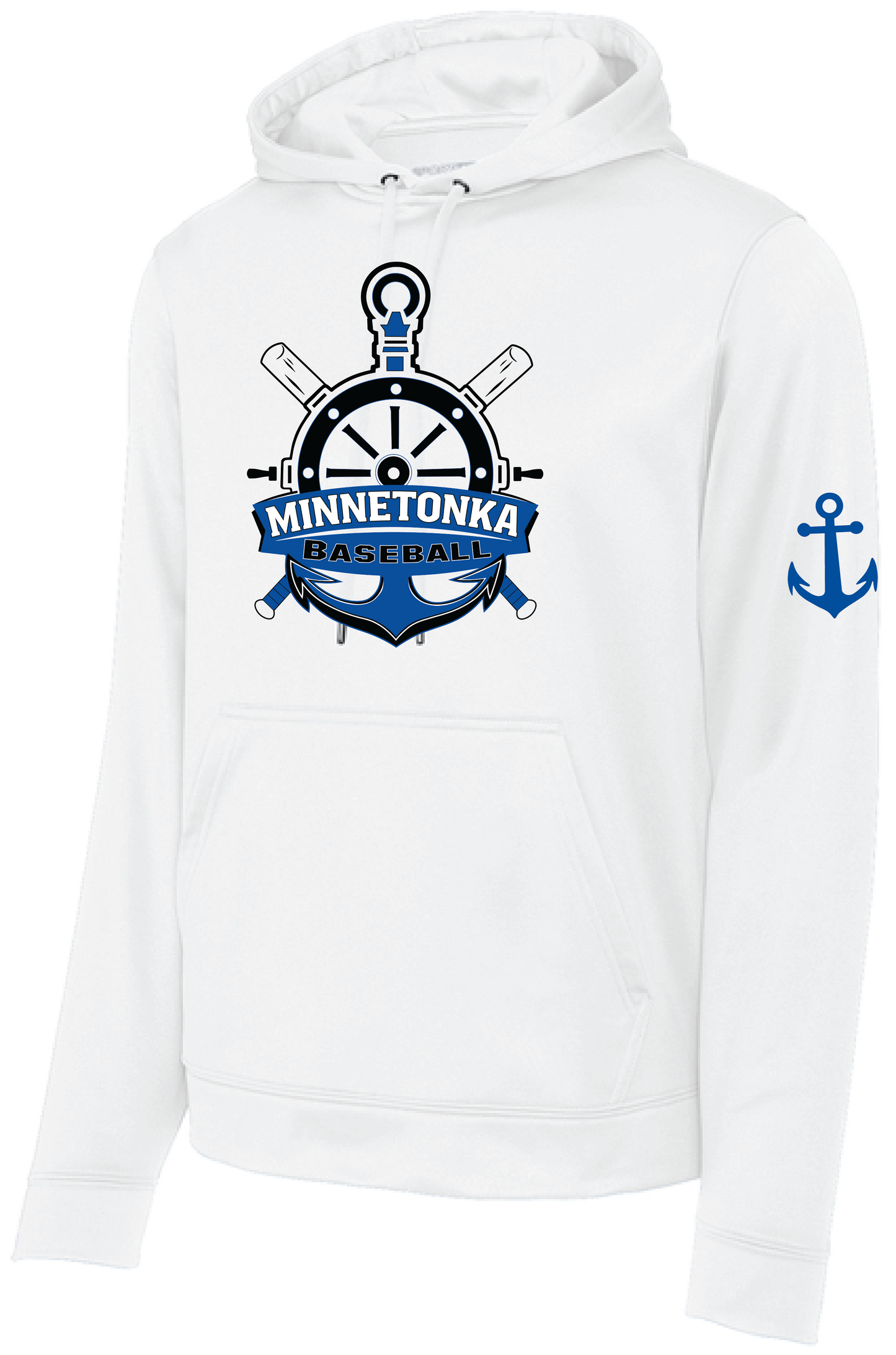 Baseball Men's Mid-Weight Fleece Hooded Pullover