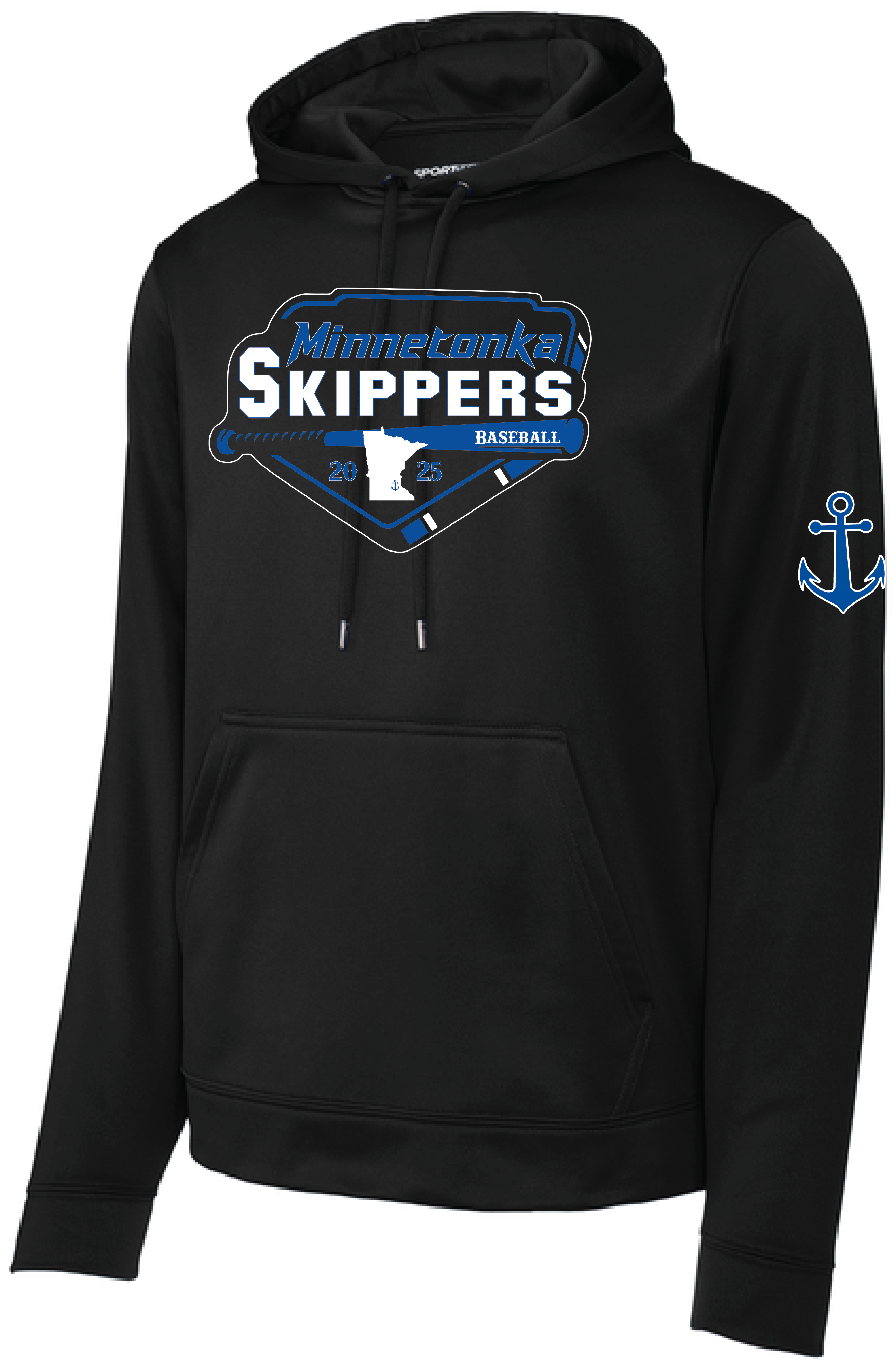 Baseball Men's Mid-Weight Fleece Hooded Pullover