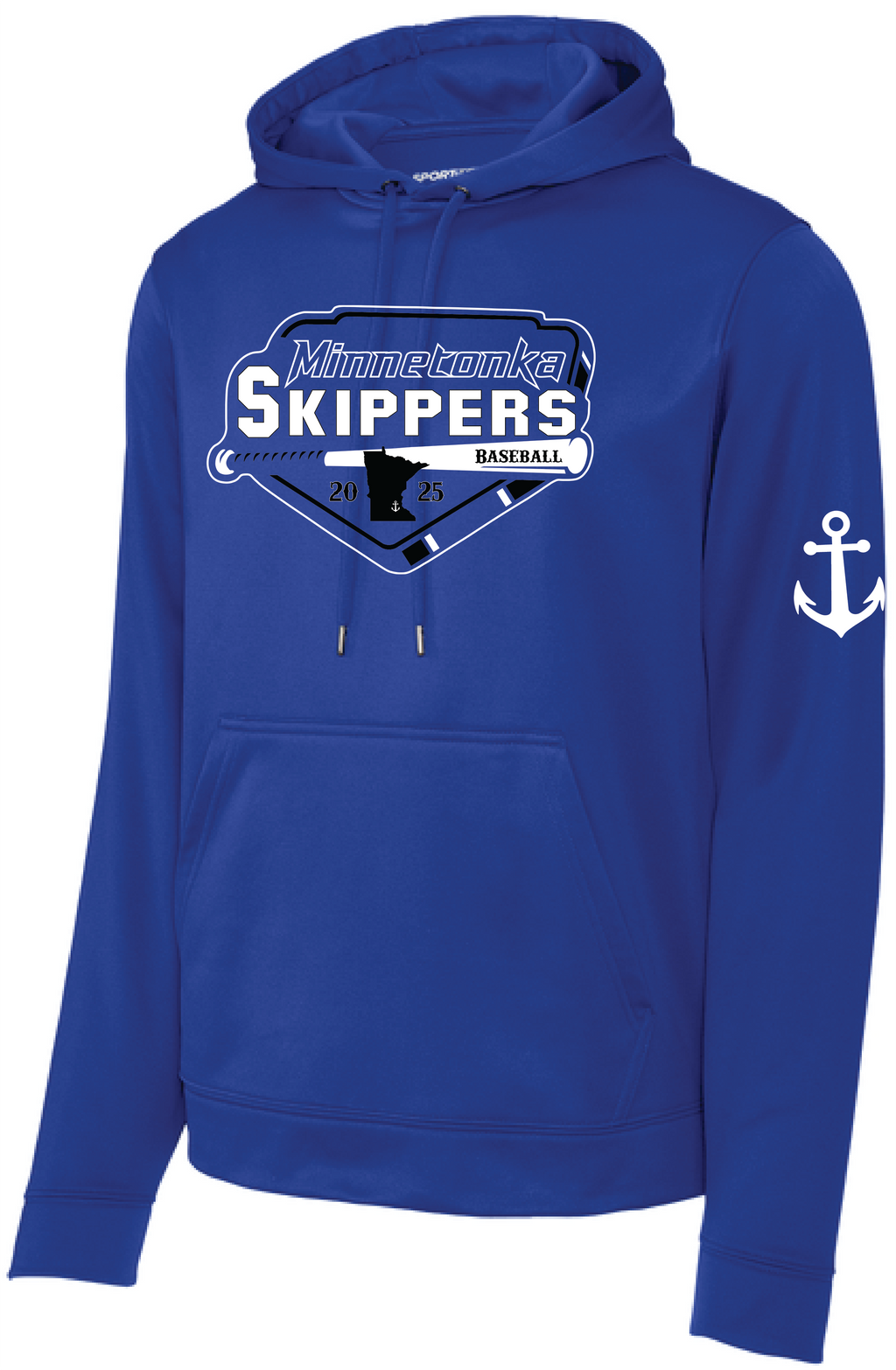 Baseball Men's Mid-Weight Fleece Hooded Pullover