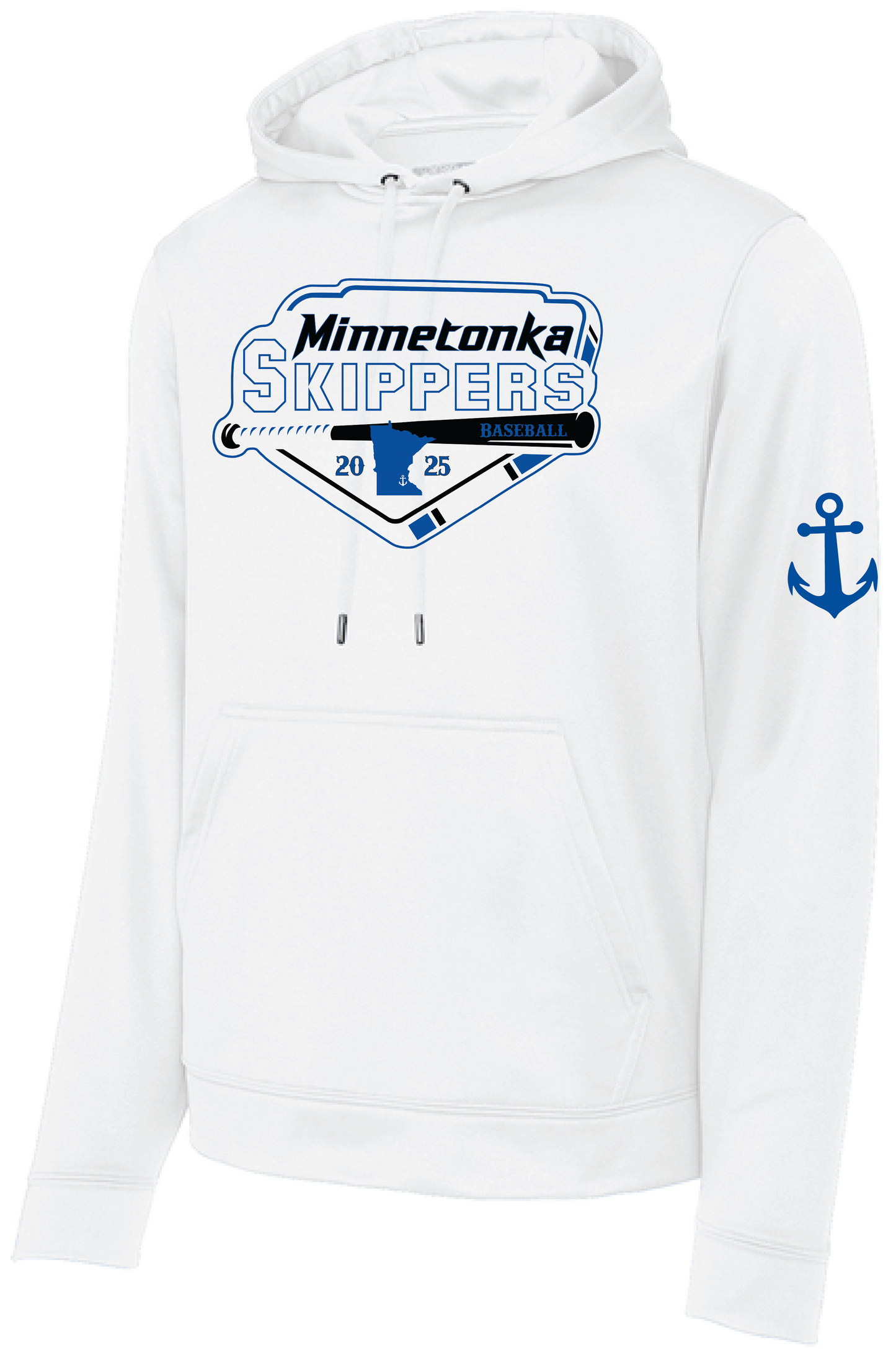 Baseball Men's Mid-Weight Fleece Hooded Pullover