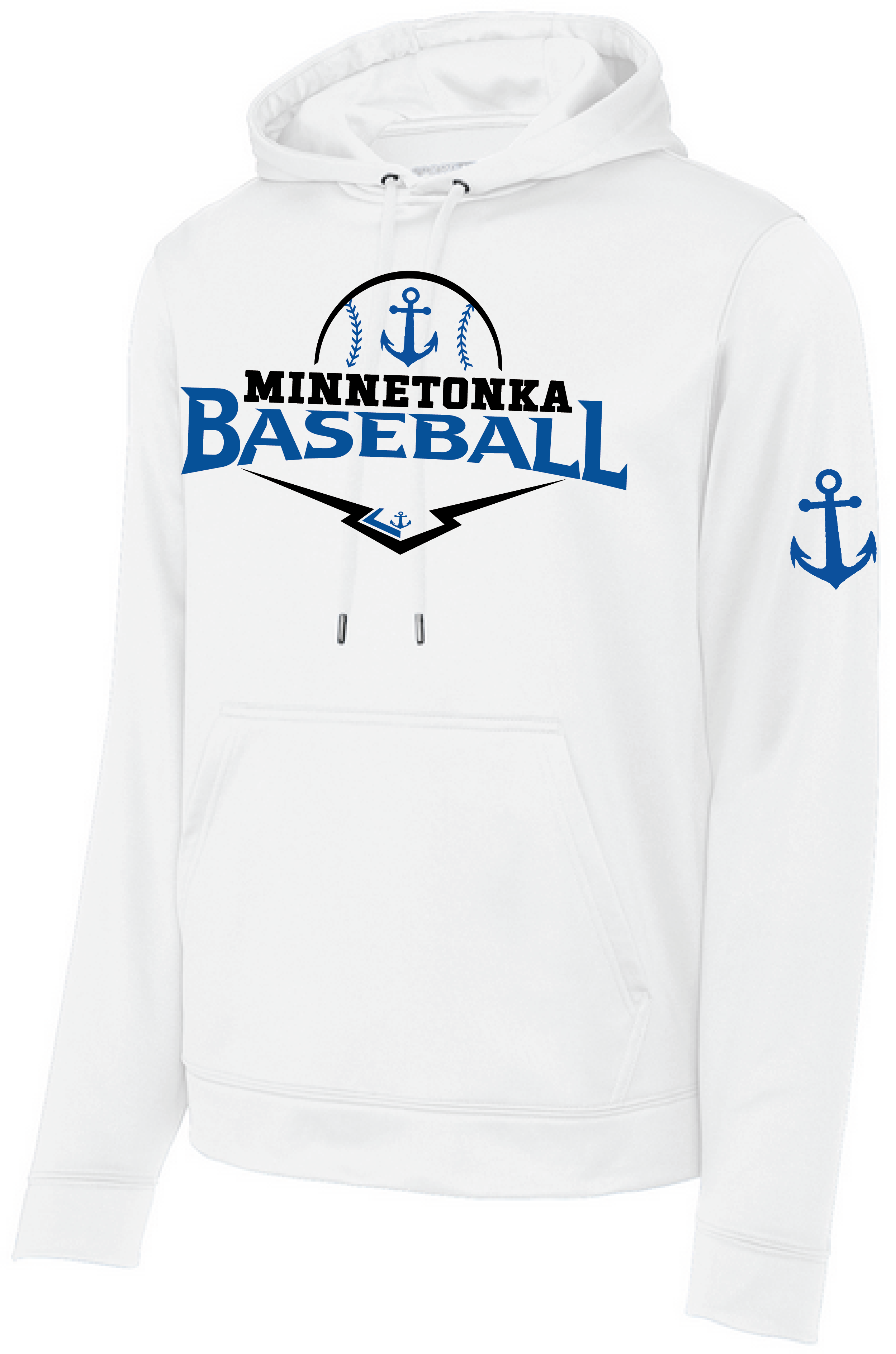 Baseball Men's Mid-Weight Fleece Hooded Pullover