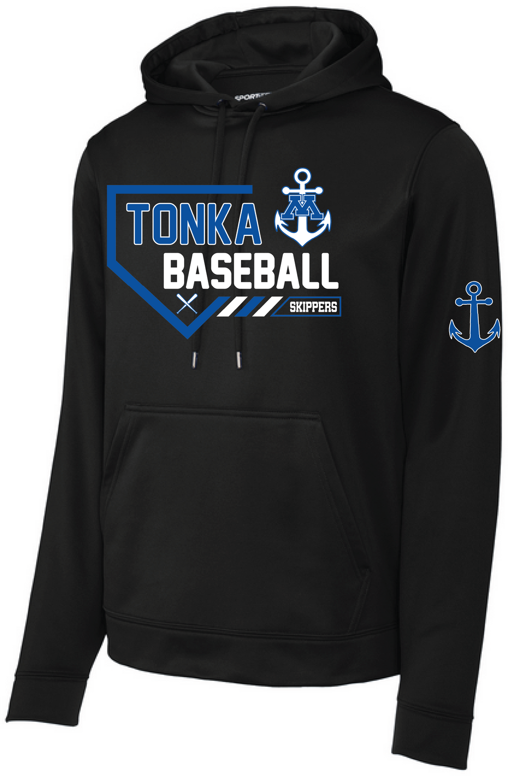 Baseball Men's Mid-Weight Fleece Hooded Pullover