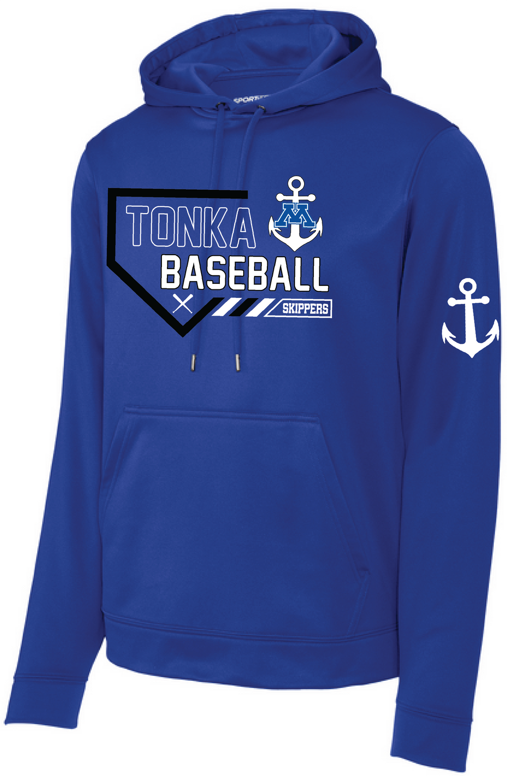 Baseball Men's Mid-Weight Fleece Hooded Pullover