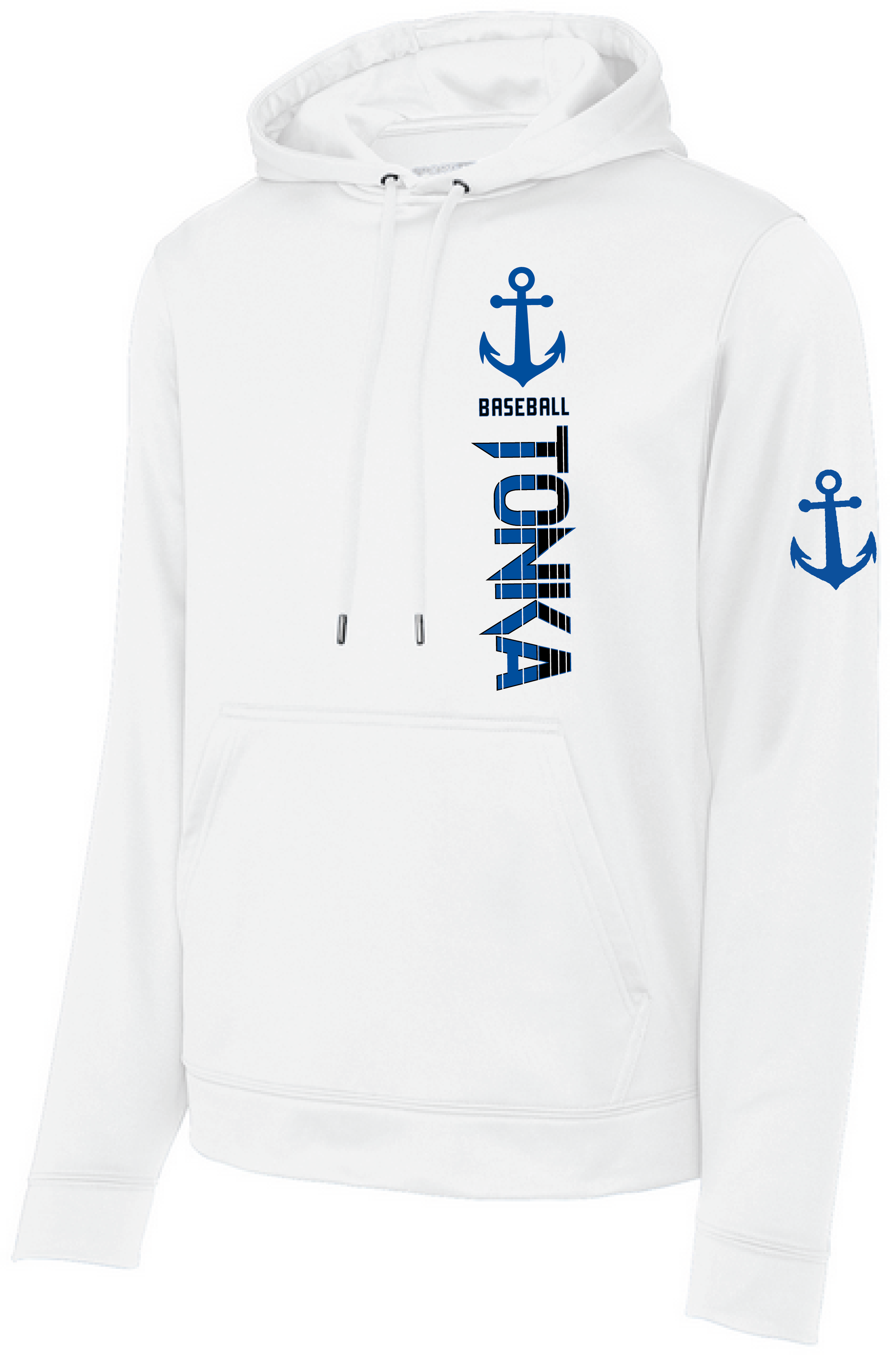 Baseball Men's Mid-Weight Fleece Hooded Pullover