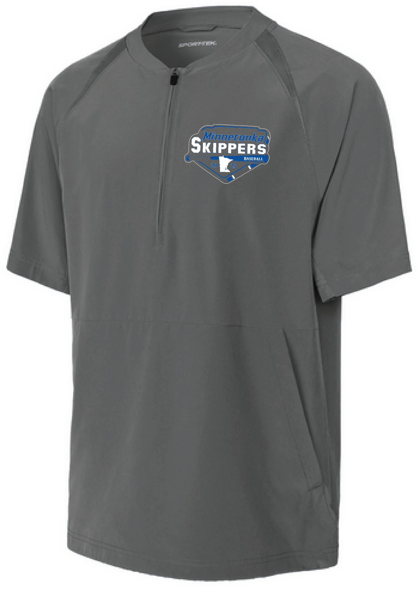 Baseball Youth Team 1/2-Zip Short Sleeve Cage Jacket