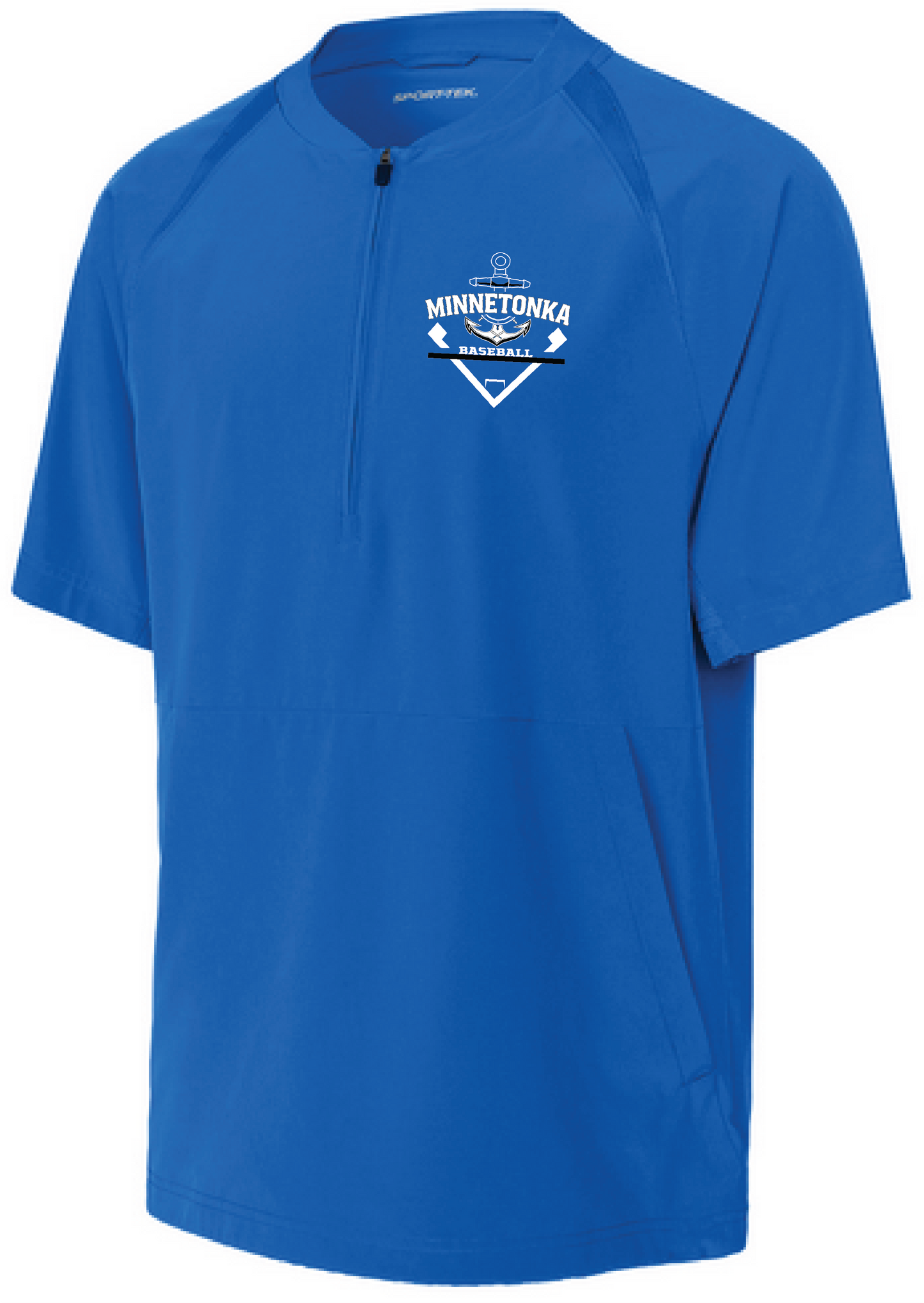 Baseball Youth Team 1/2-Zip Short Sleeve Cage Jacket