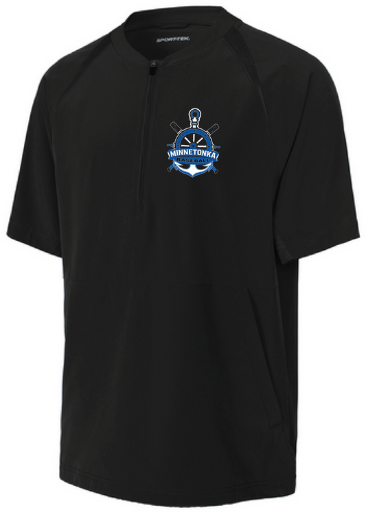 Baseball Youth Team 1/2-Zip Short Sleeve Cage Jacket