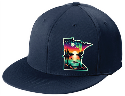 Minnesota Flexfit Flatbill Fitted Hat