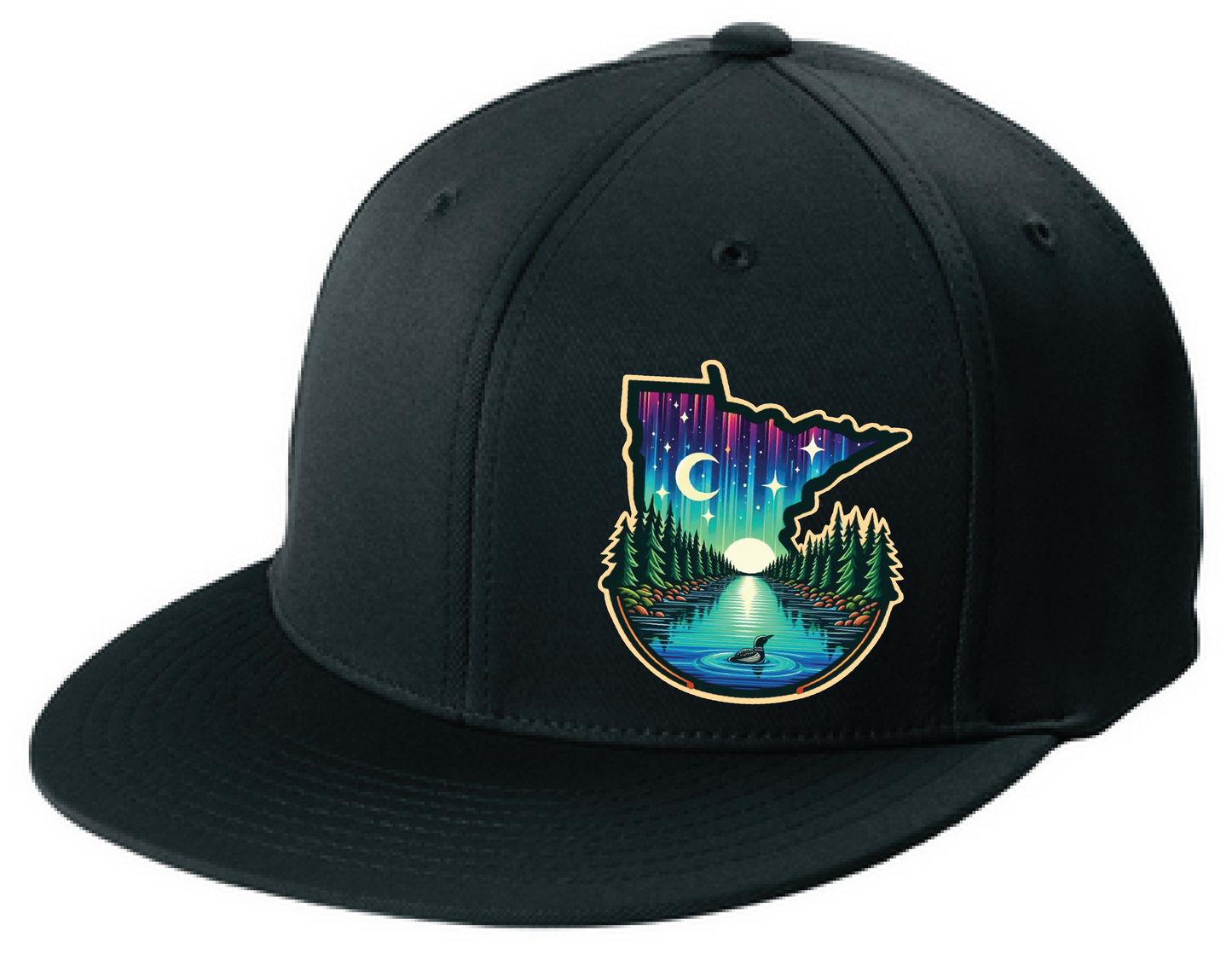 Minnesota Flexfit Flatbill Fitted Hat