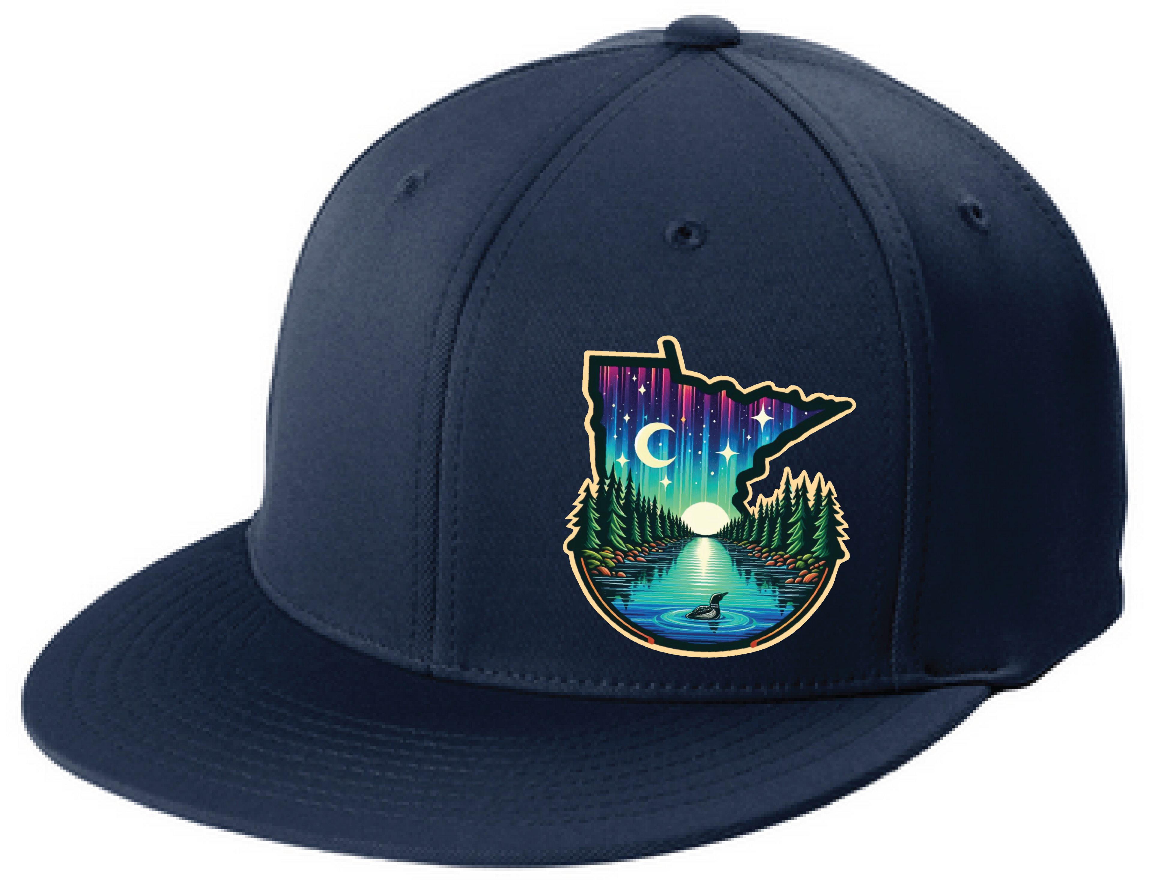Minnesota Flexfit Flatbill Fitted Hat