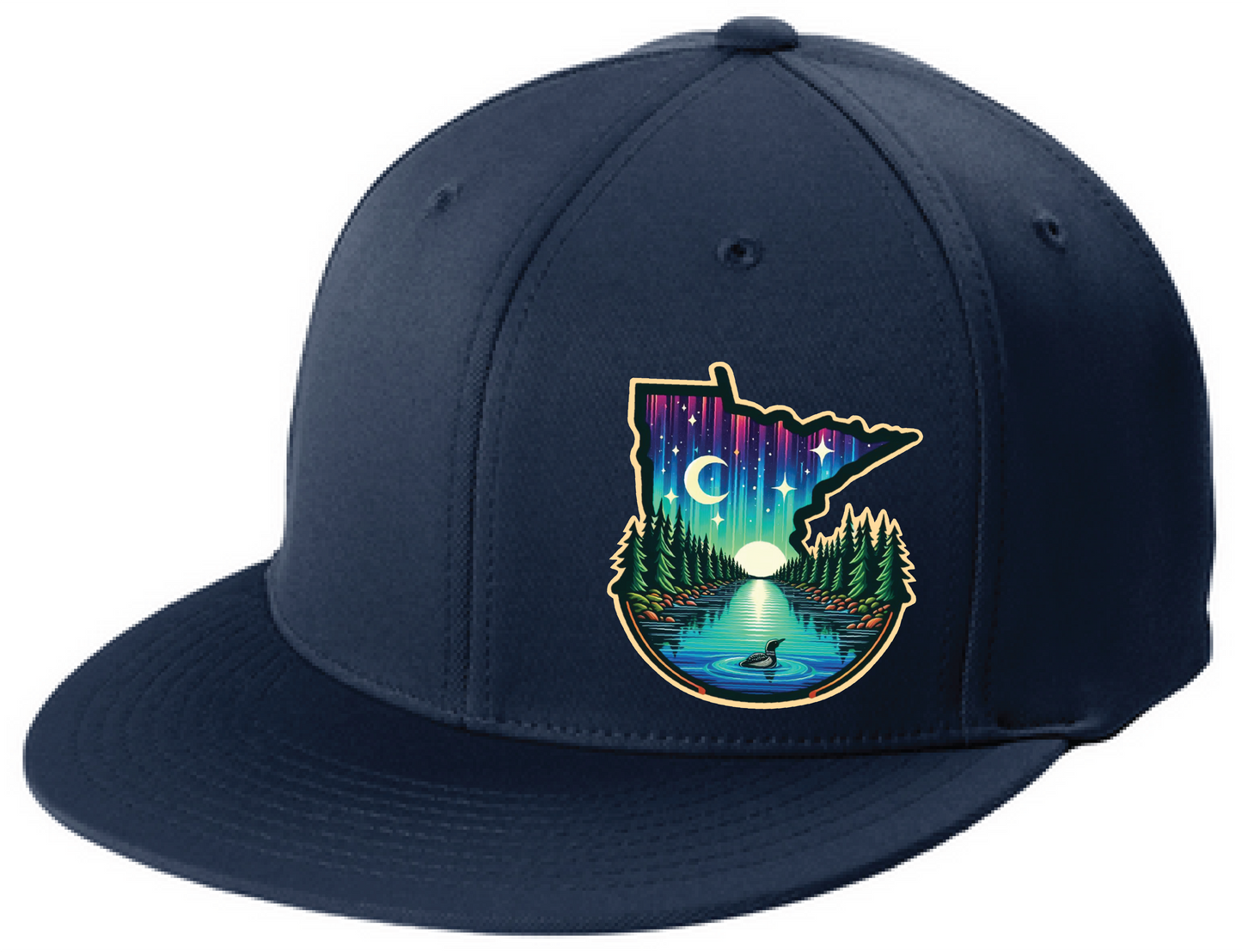 Minnesota Flexfit Flatbill Fitted Hat
