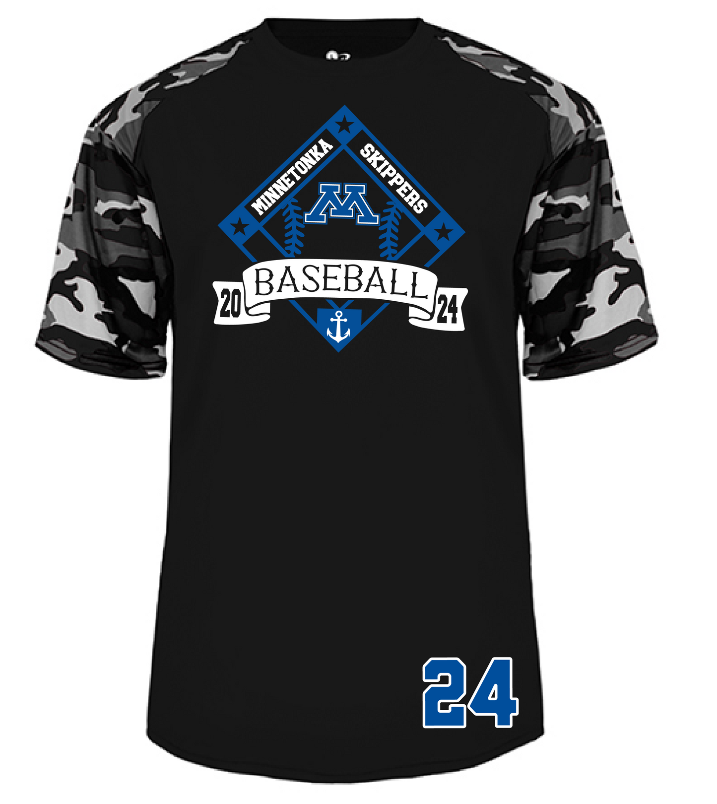 Baseball Men's Camo Sleeve Tee