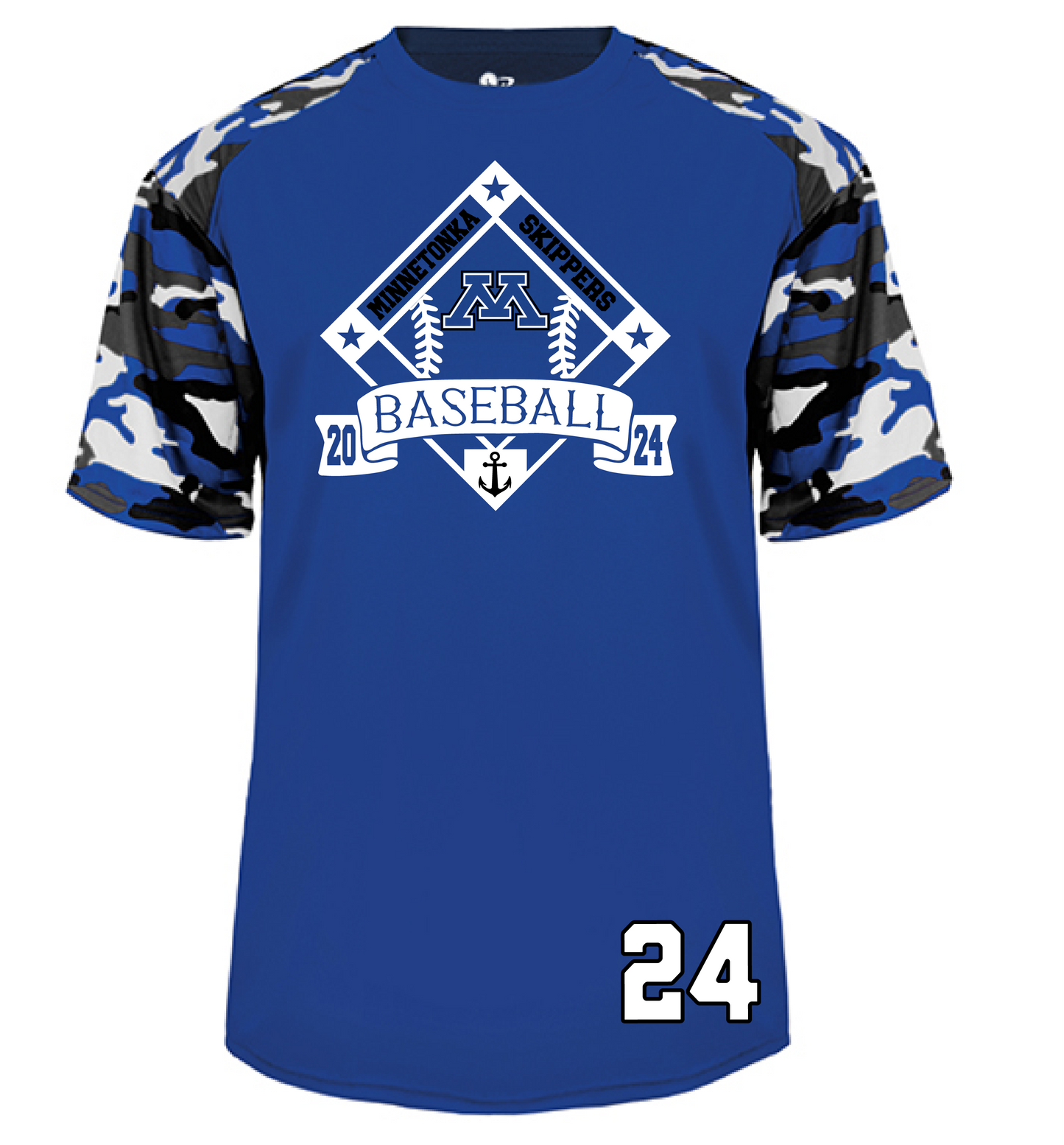 Baseball Men's Camo Sleeve Tee