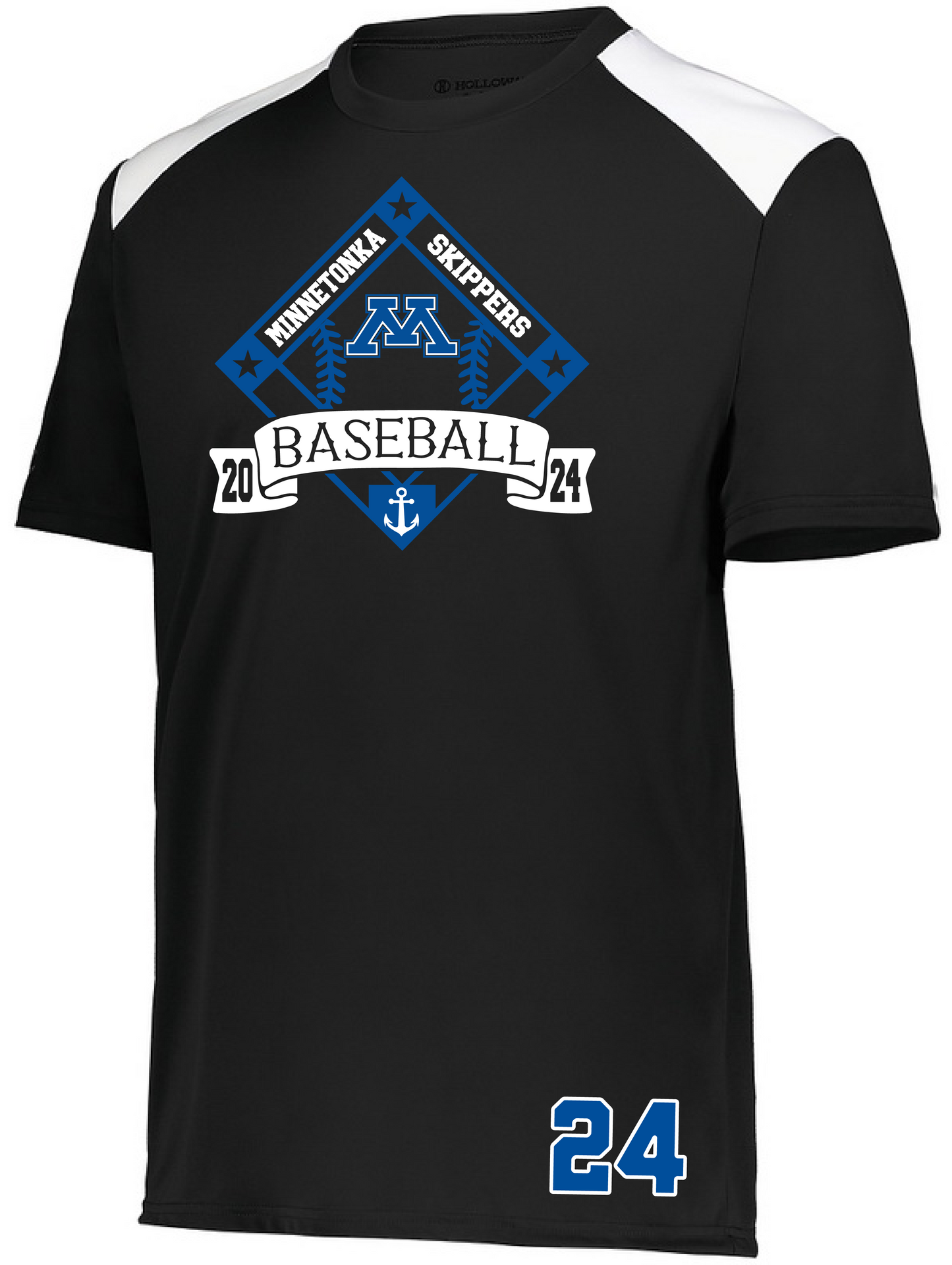 Baseball Men's Color-Block Performance Tee