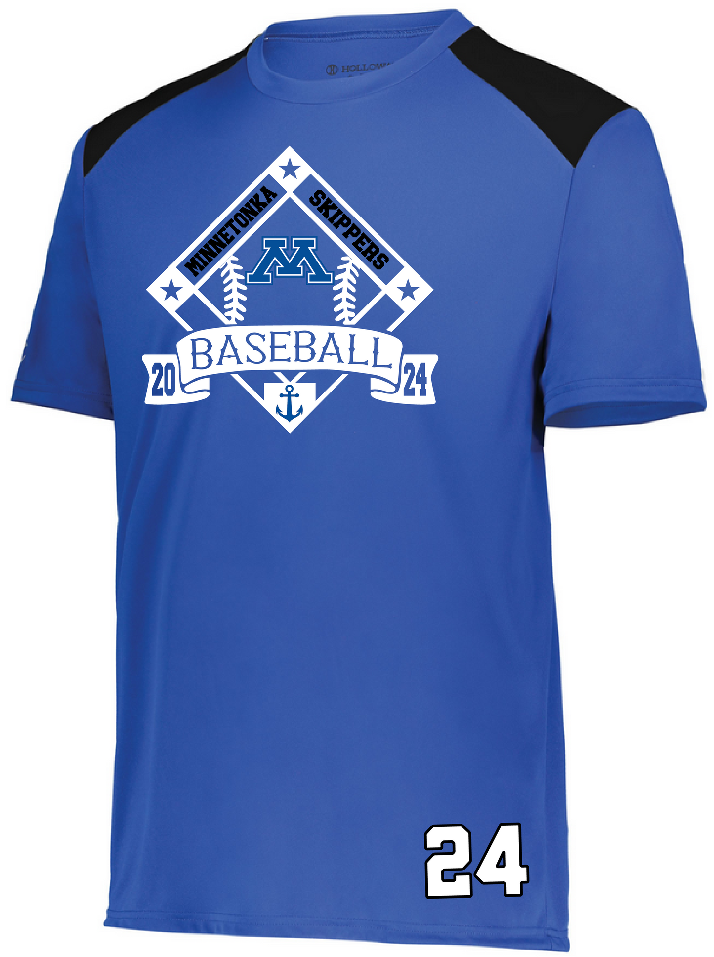 Baseball Men's Color-Block Performance Tee