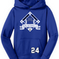 Baseball Youth Mid-Weight Performance Hoodie