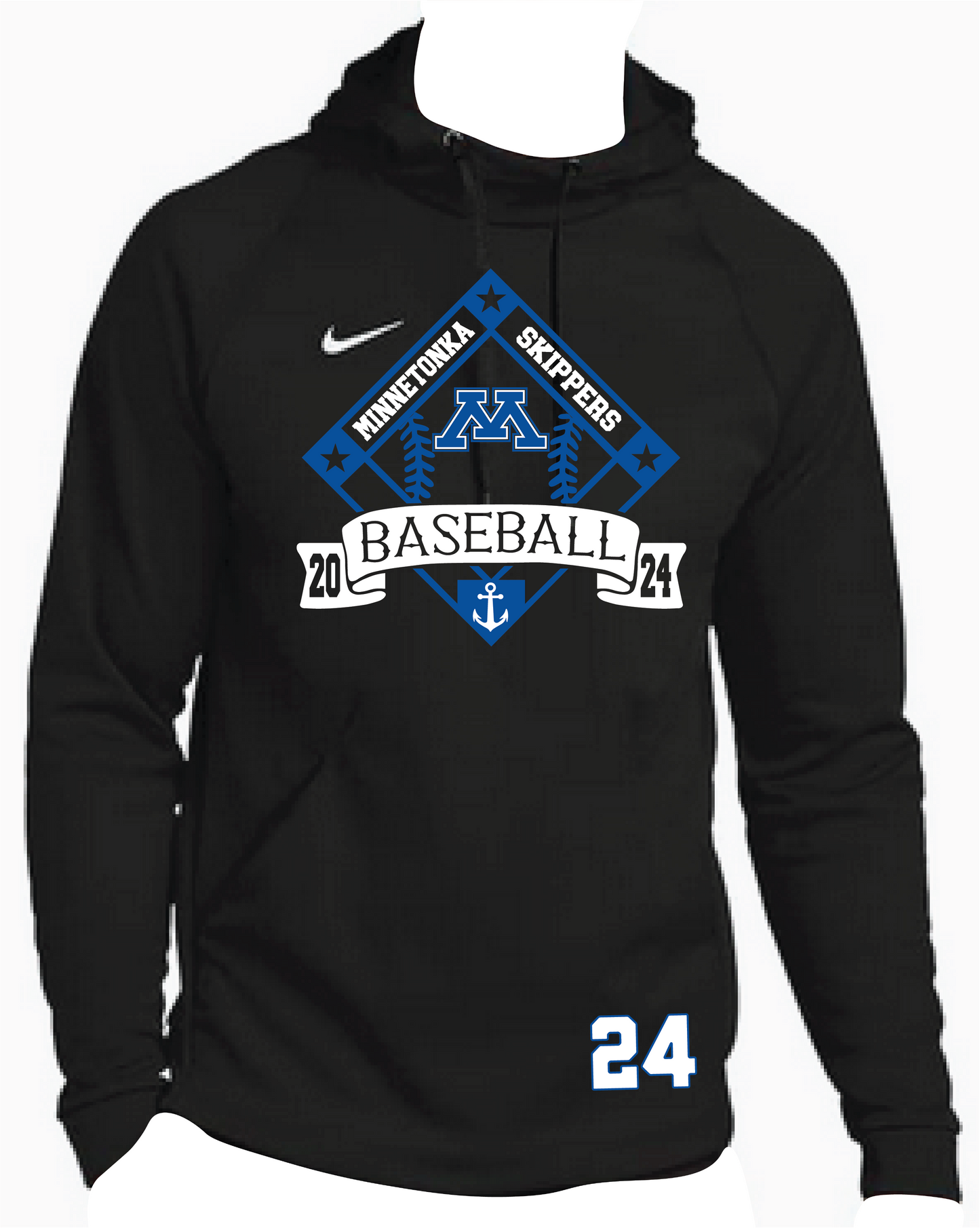 Baseball Men's Nike Therma Pullover Hoodie