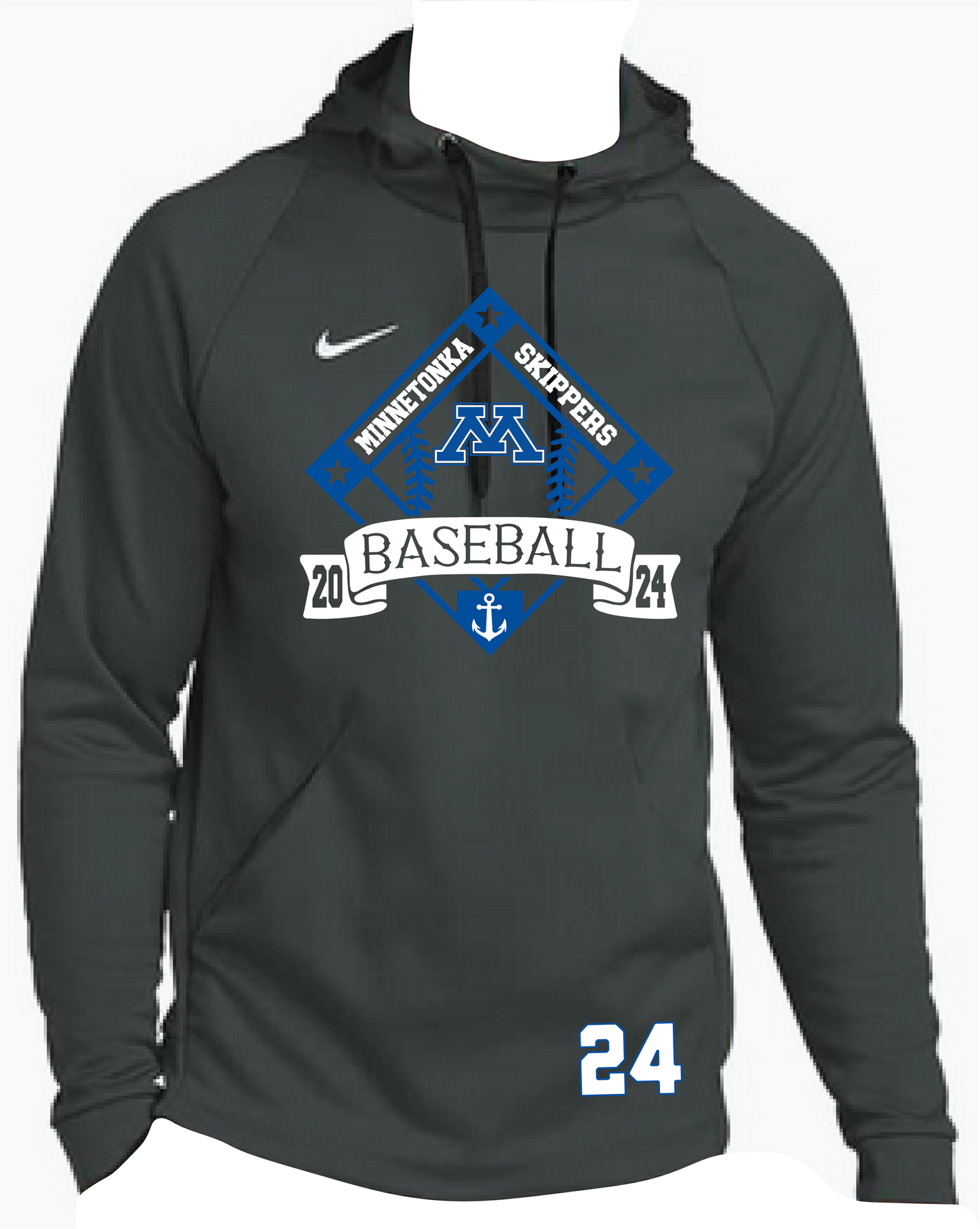 Baseball Men's Nike Therma Pullover Hoodie