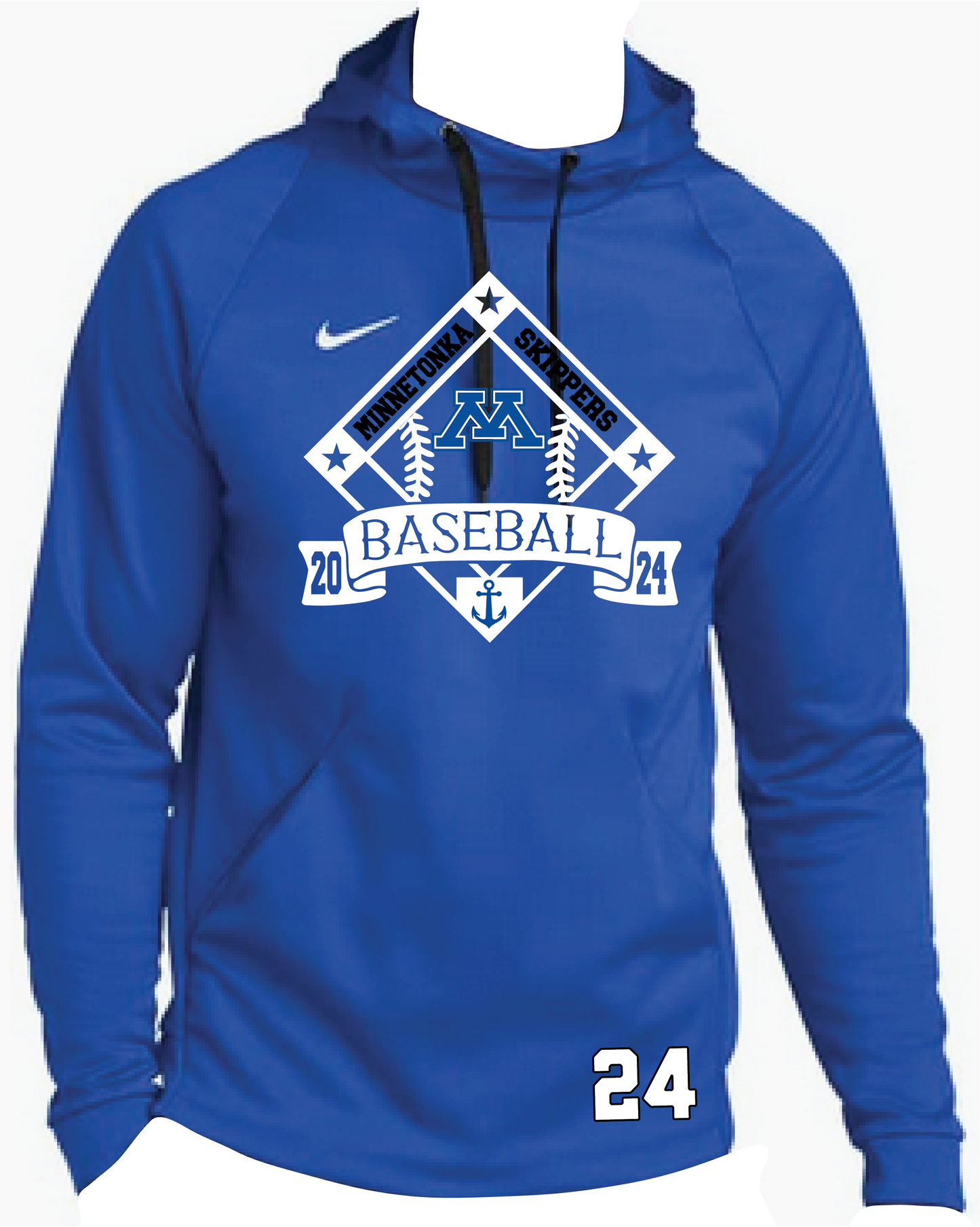 Baseball Men's Nike Therma Pullover Hoodie