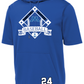 Baseball Men's Short Sleeve Hooded Pullover