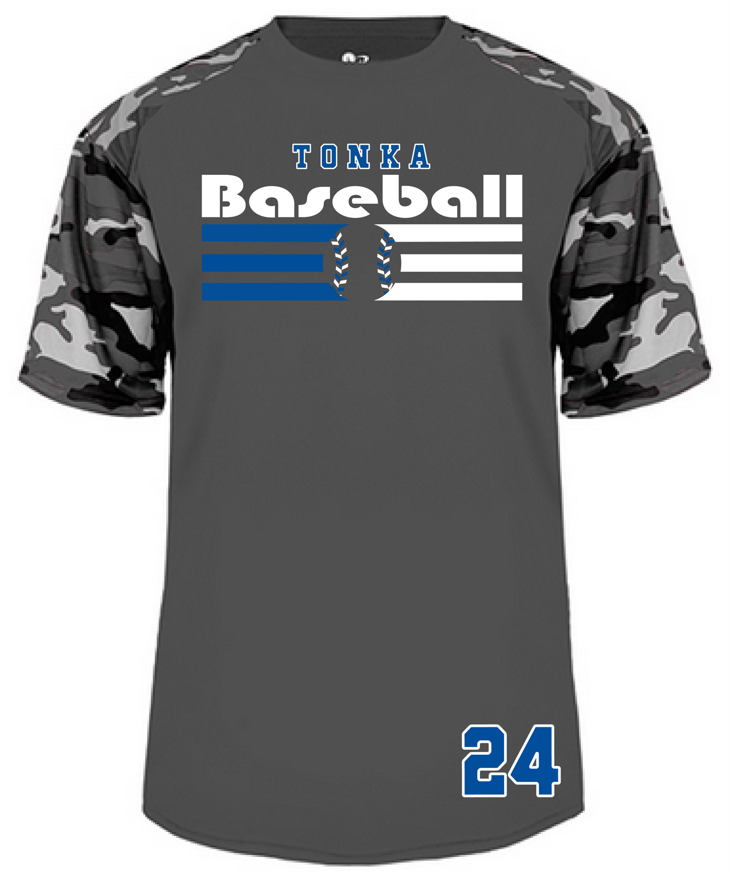 Baseball Men's Camo Sleeve Tee