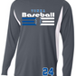 Baseball Men's Color Stripe Performance Long Sleeve Tee