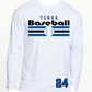 Baseball Men's Solid Color Performance Long Sleeve Tee