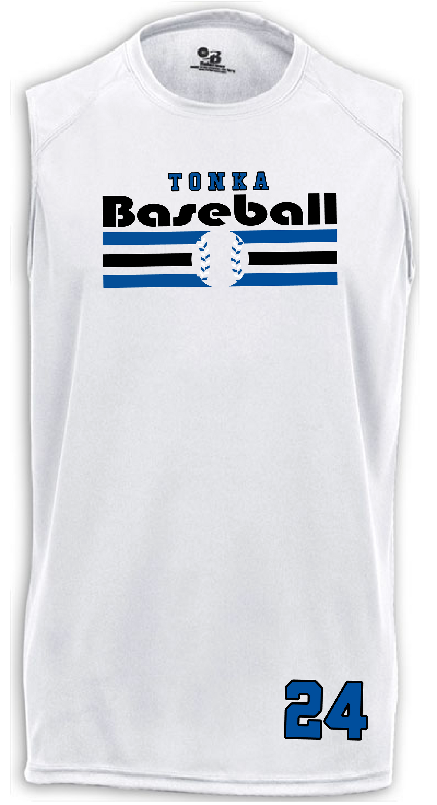 Baseball Men's Solid Color Sleeveless Performance Tee