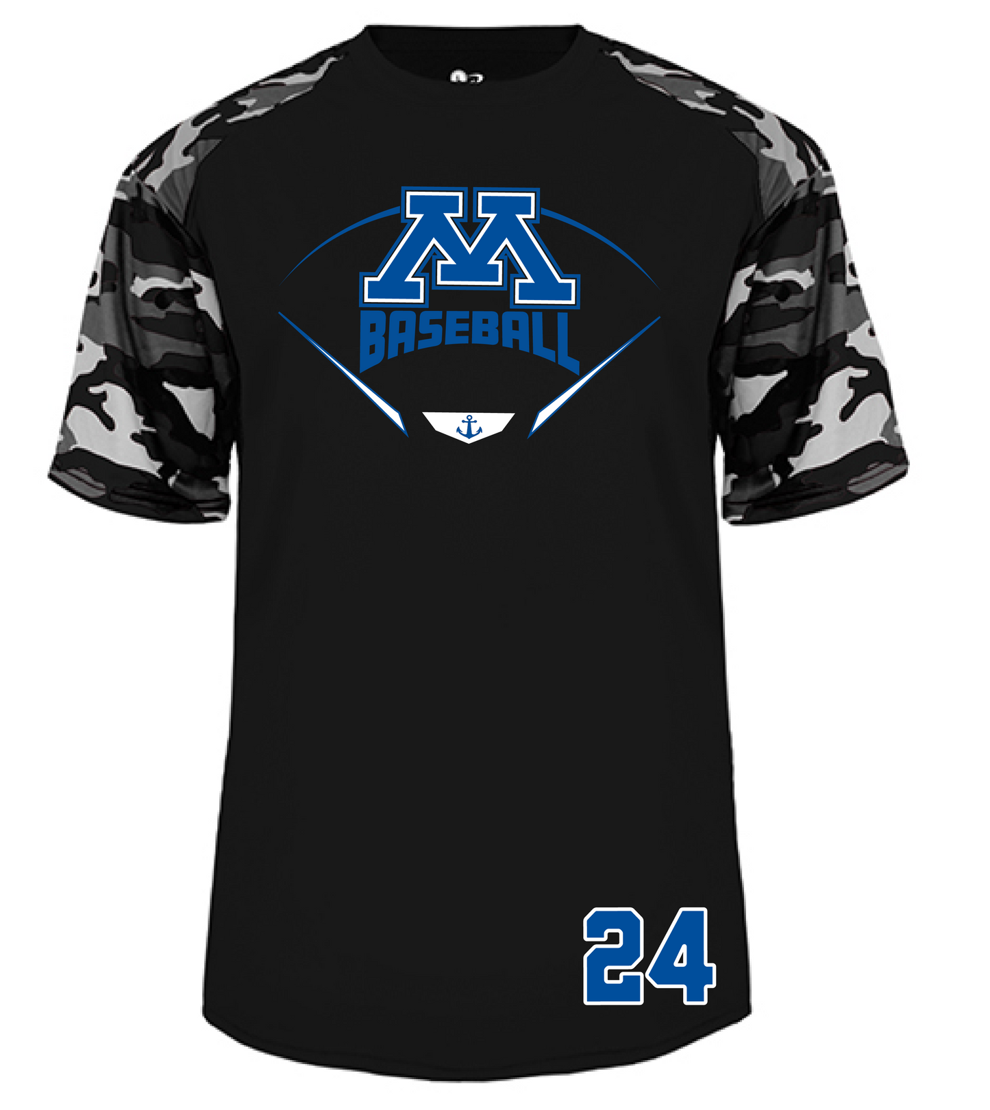 Baseball Men's Camo Sleeve Tee