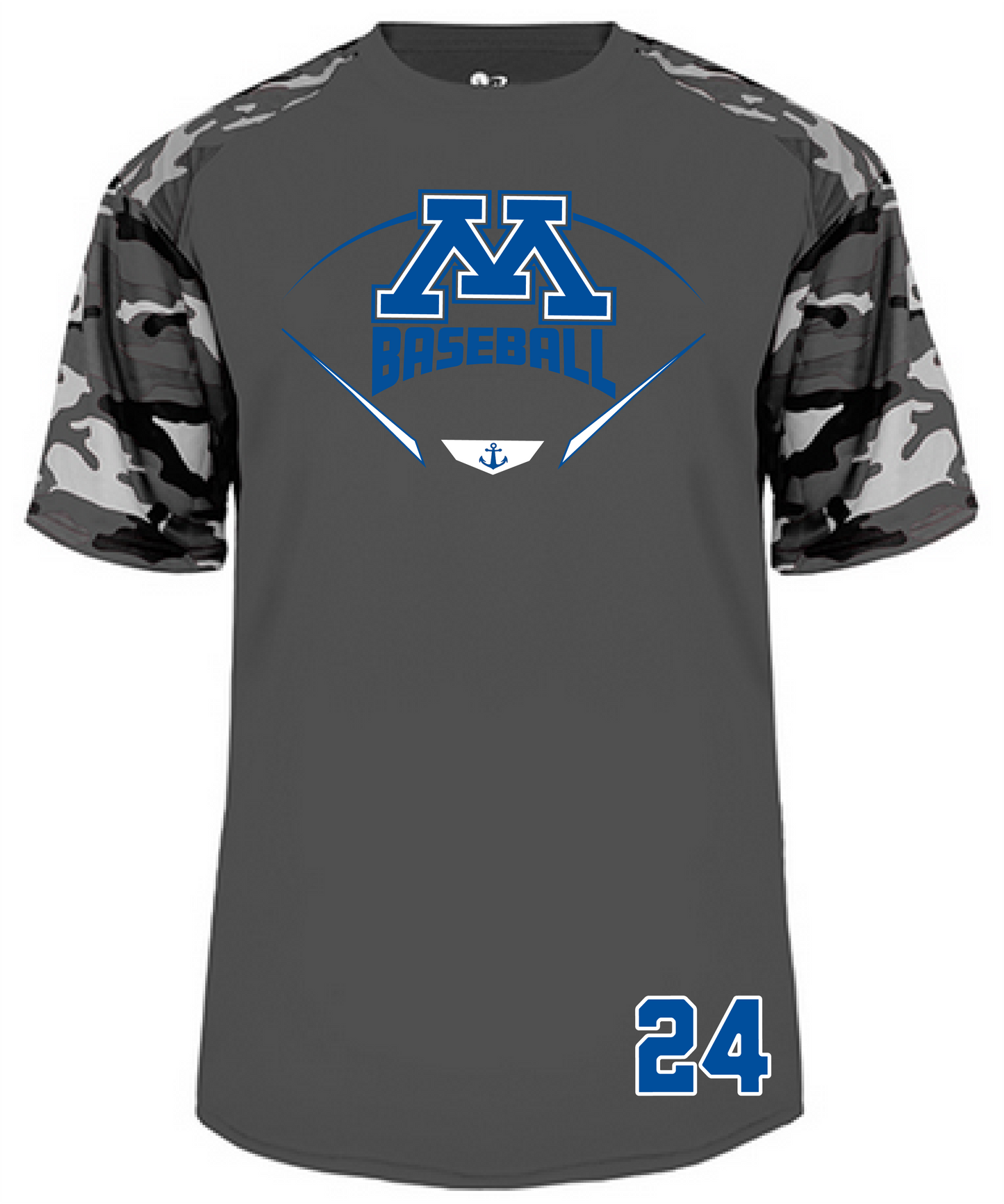 Baseball Men's Camo Sleeve Tee