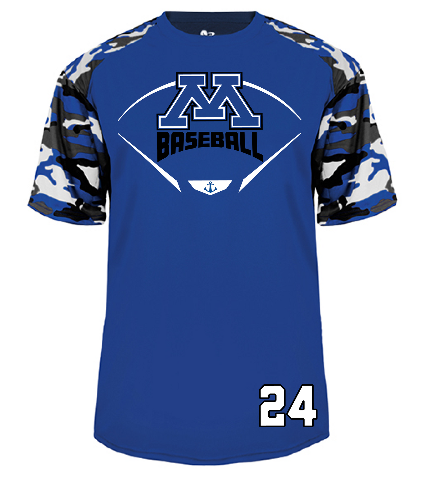 Baseball Men's Camo Sleeve Tee