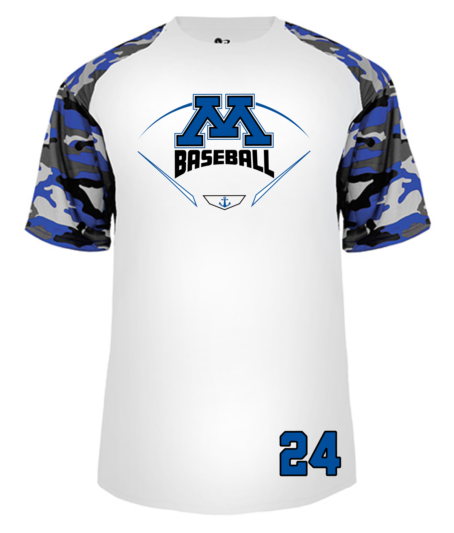 Baseball Men's Camo Sleeve Tee